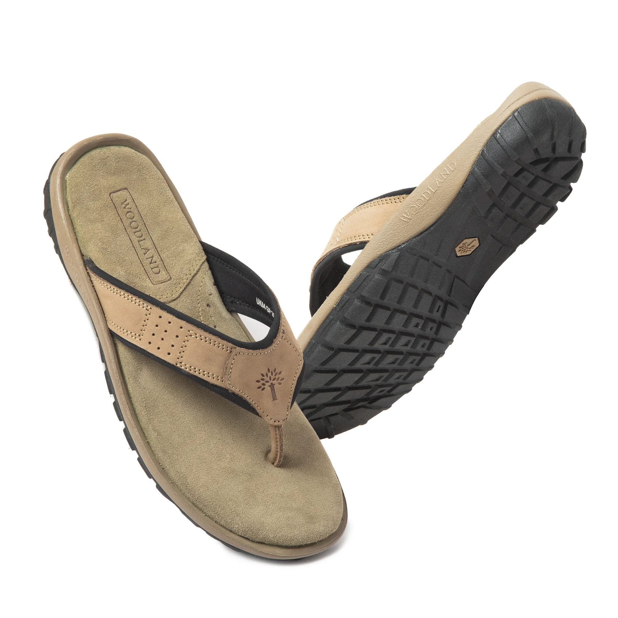 Khaki sandal for men - Thumbnail 6
