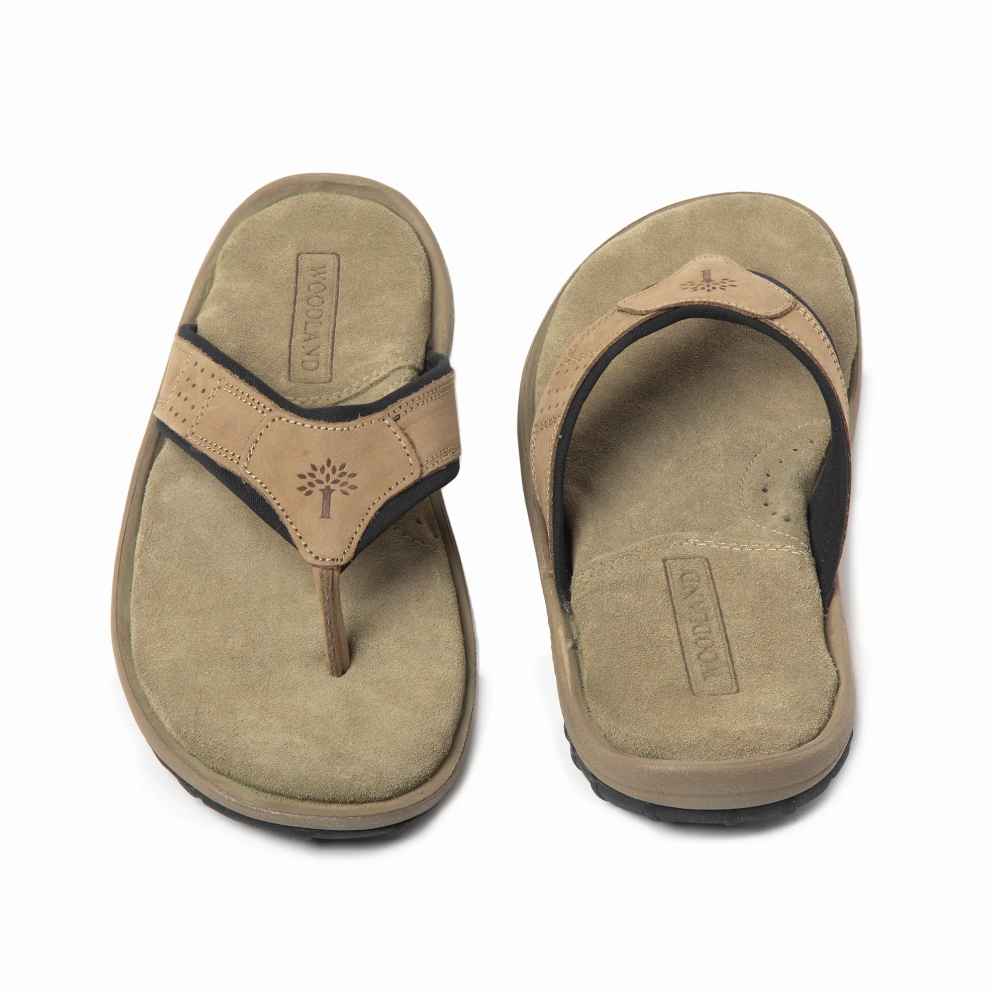 Khaki sandal for men - Thumbnail 7