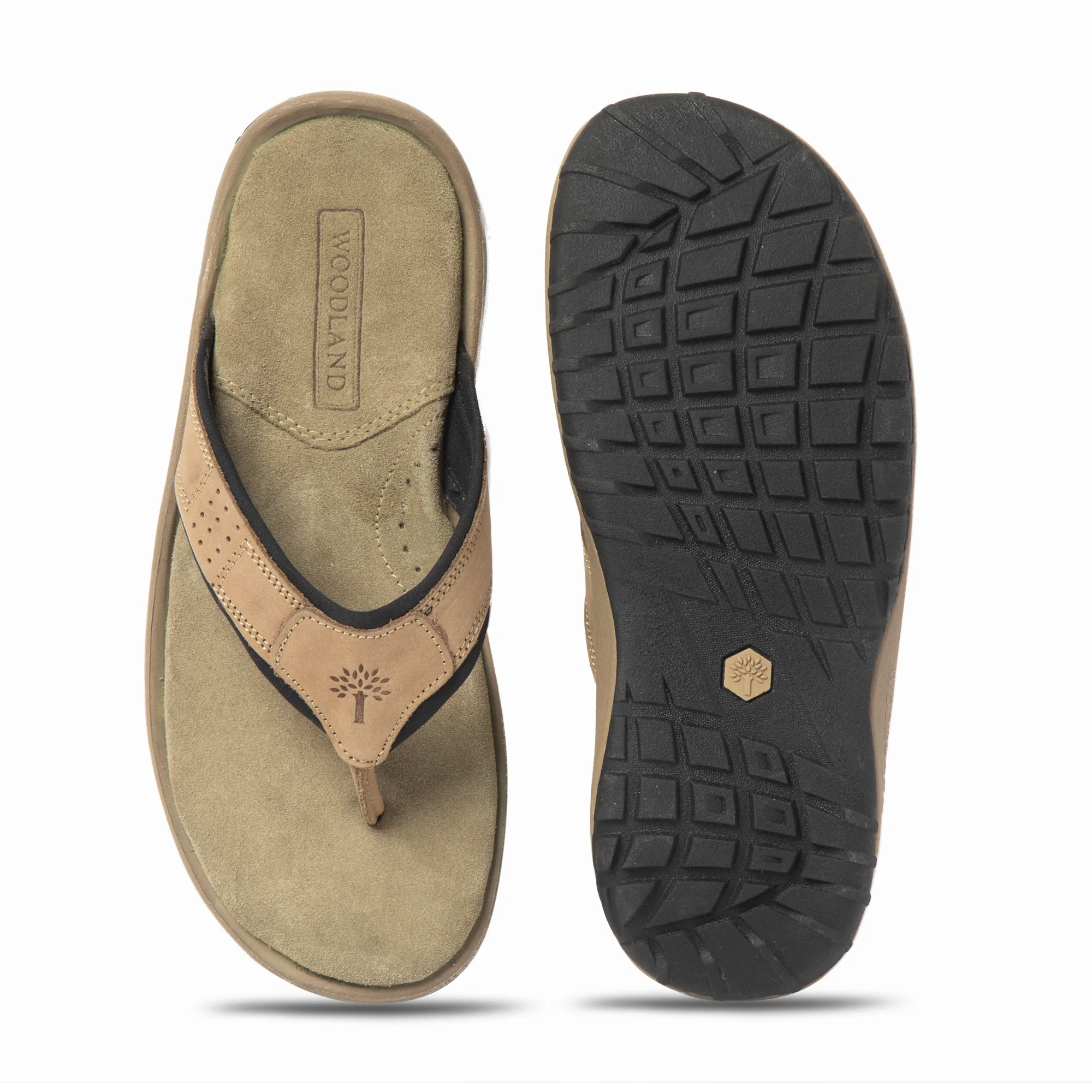 Khaki sandal for men - Thumbnail 15
