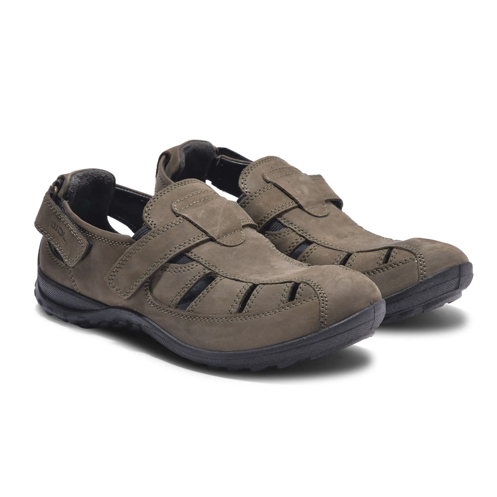 OLIVE GREEN Closed toe sandal - Thumbnail 6