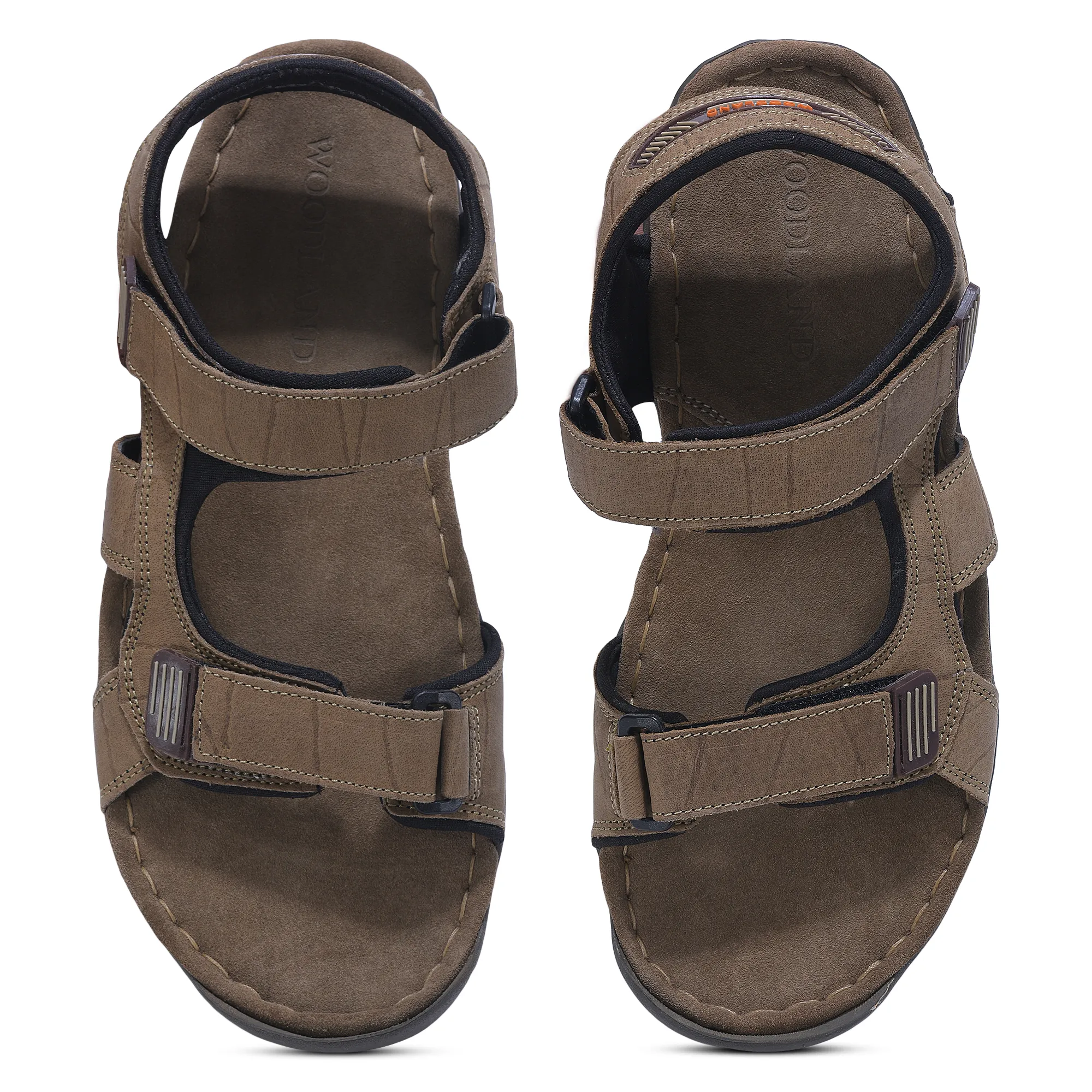Woodland khaki back strap floater sandals - Thumbnail 3