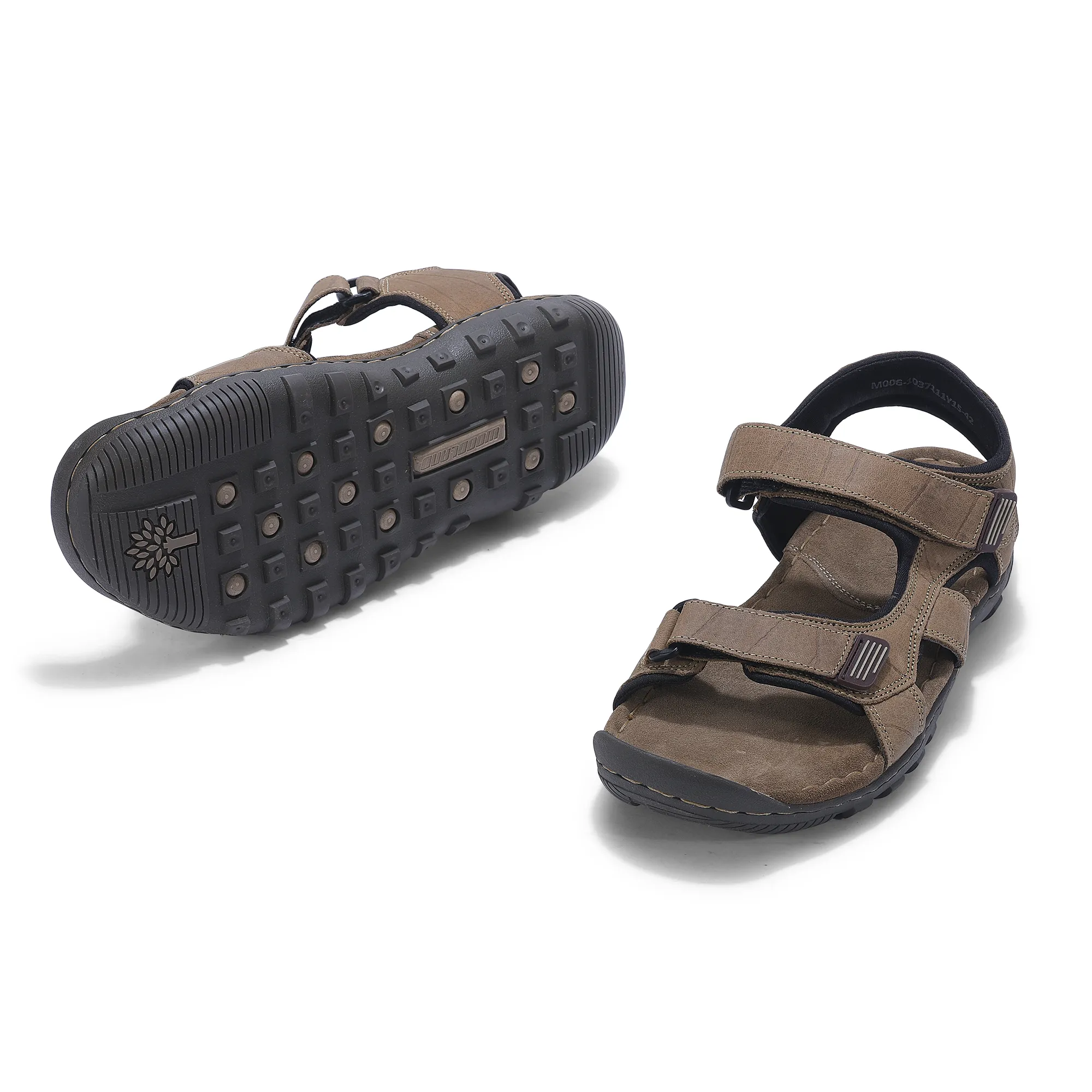 Woodland khaki back strap floater sandals - Thumbnail 4