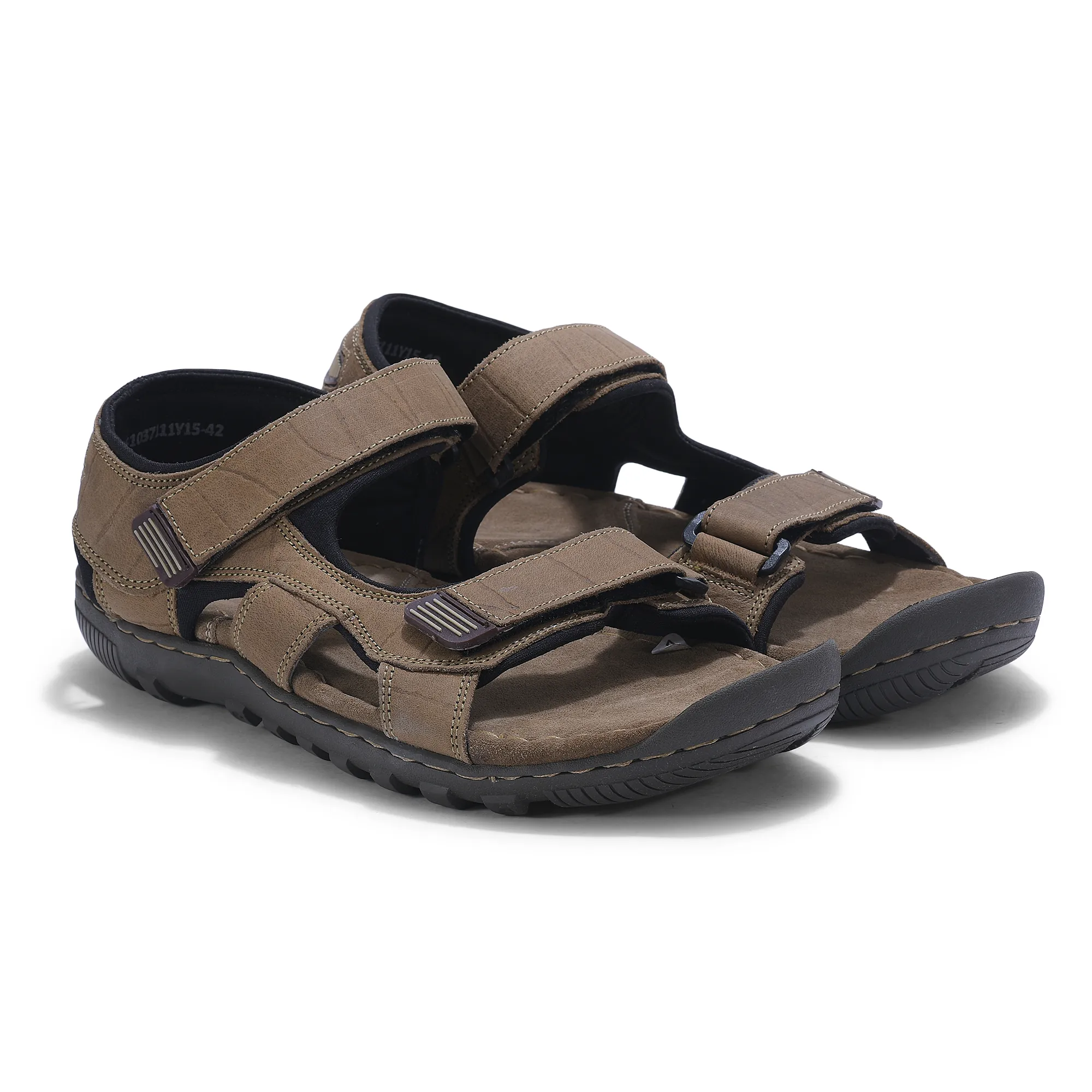 Woodland khaki back strap floater sandals - Thumbnail 6