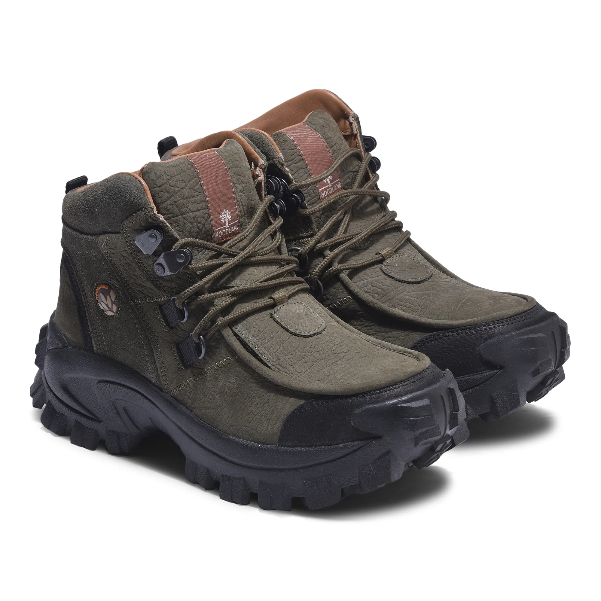 Woodland OLIVE GREEN trekking shoes - Thumbnail 8