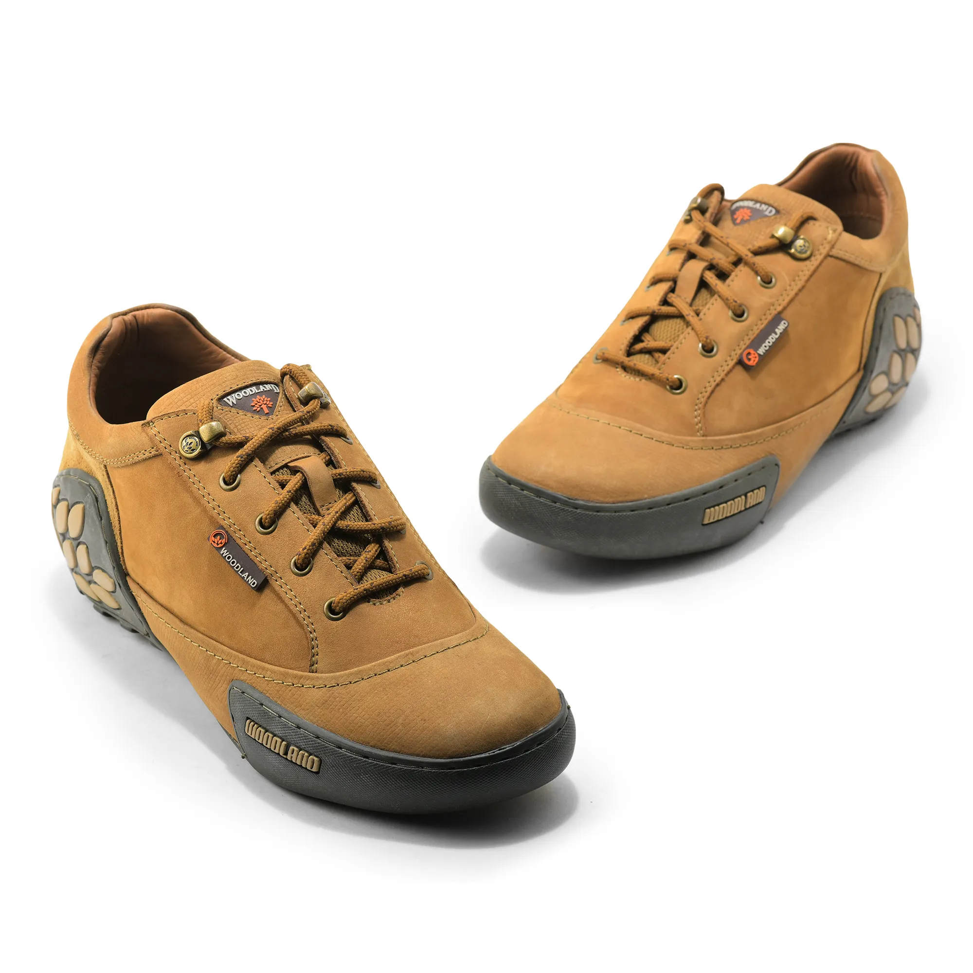 Men Camel Nubuck Adventure Lace-Up Casual Shoes
 - Thumbnail 4