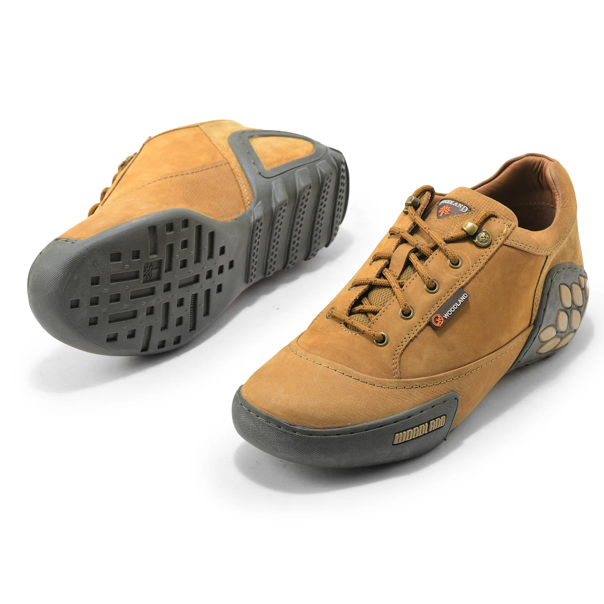 Men Camel Nubuck Adventure Lace-Up Casual Shoes
 - Thumbnail 6