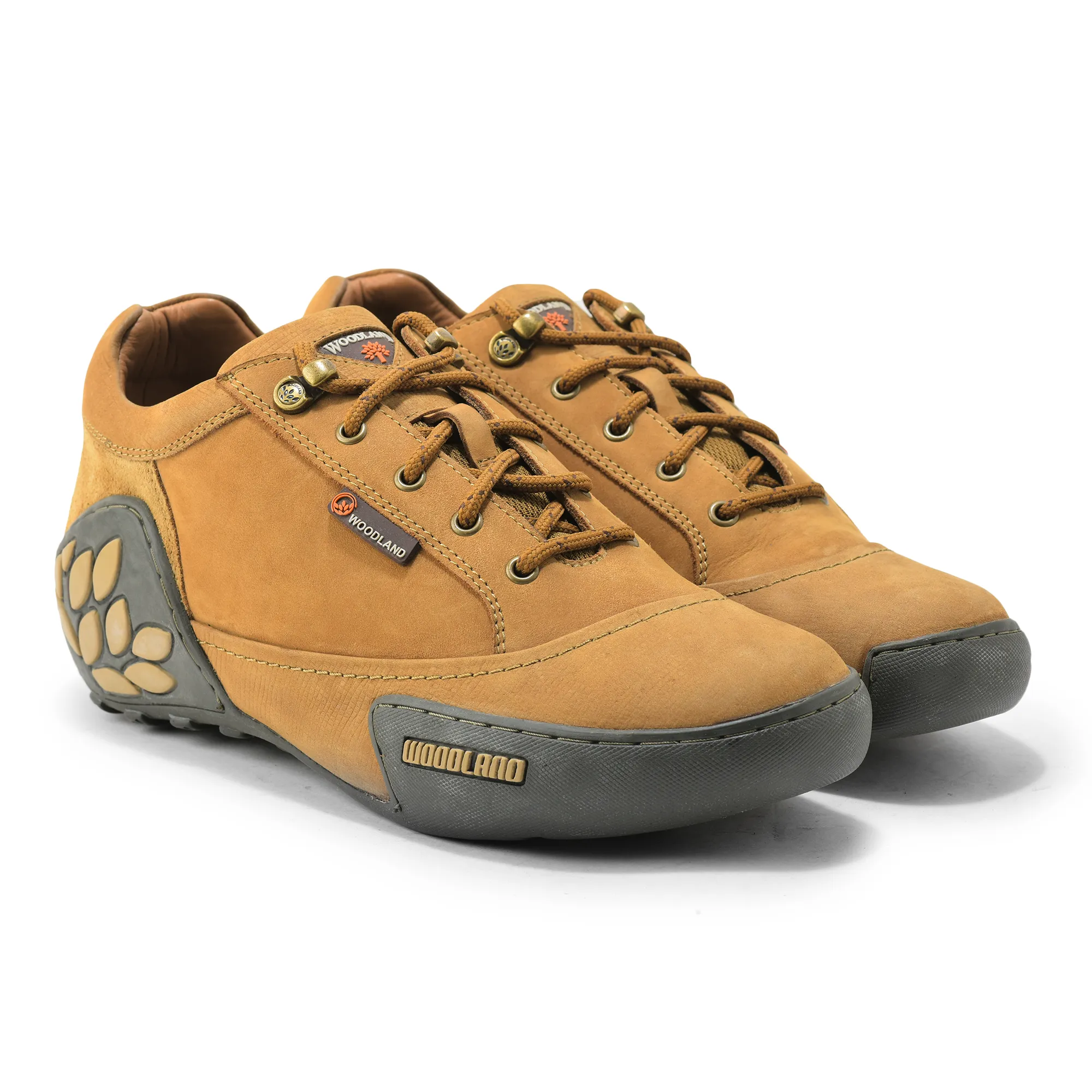 Men Camel Nubuck Adventure Lace-Up Casual Shoes
 - Thumbnail 8