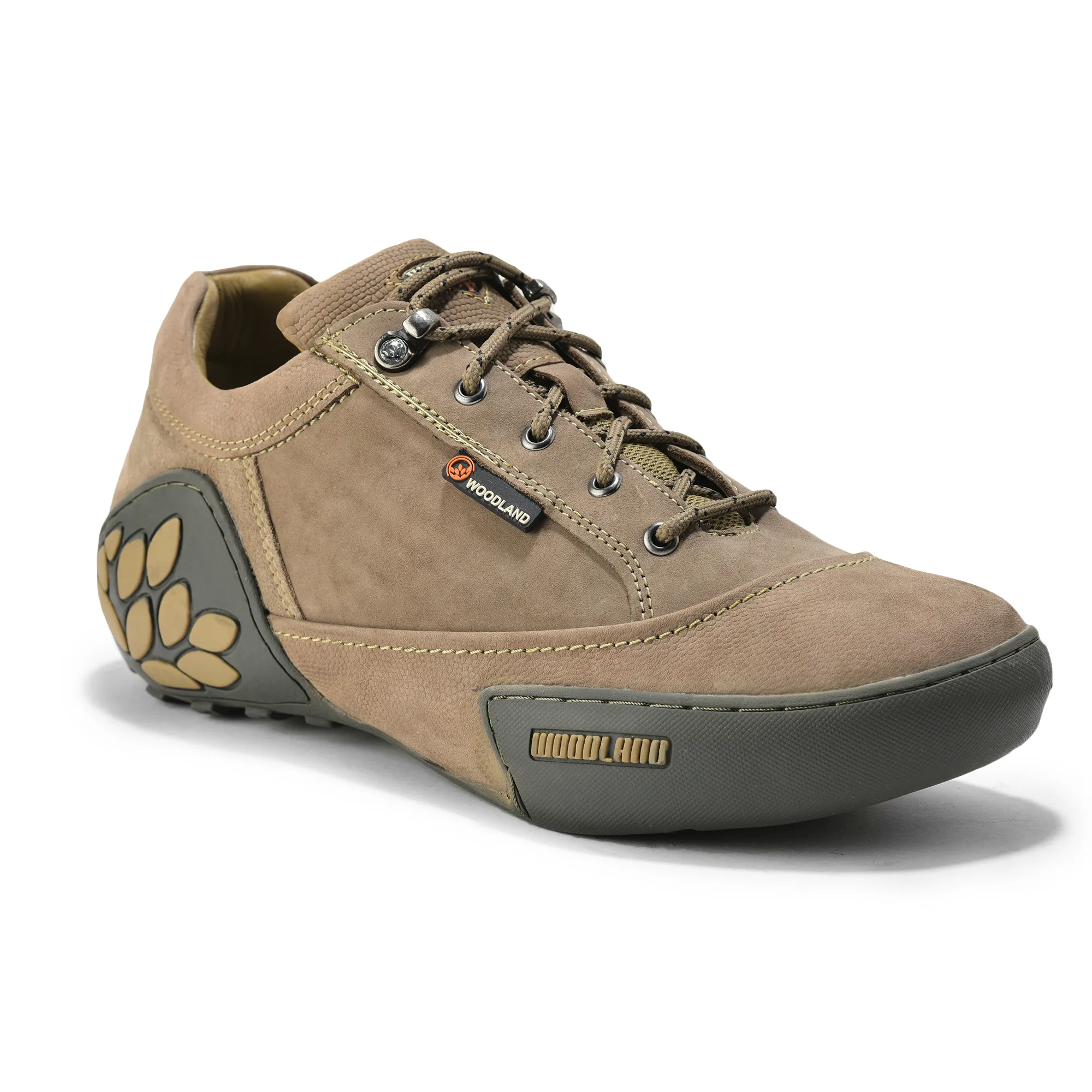 Men Dubai Khaki Nubuck Adventure Lace-Up Casual Shoes
 - Thumbnail 3