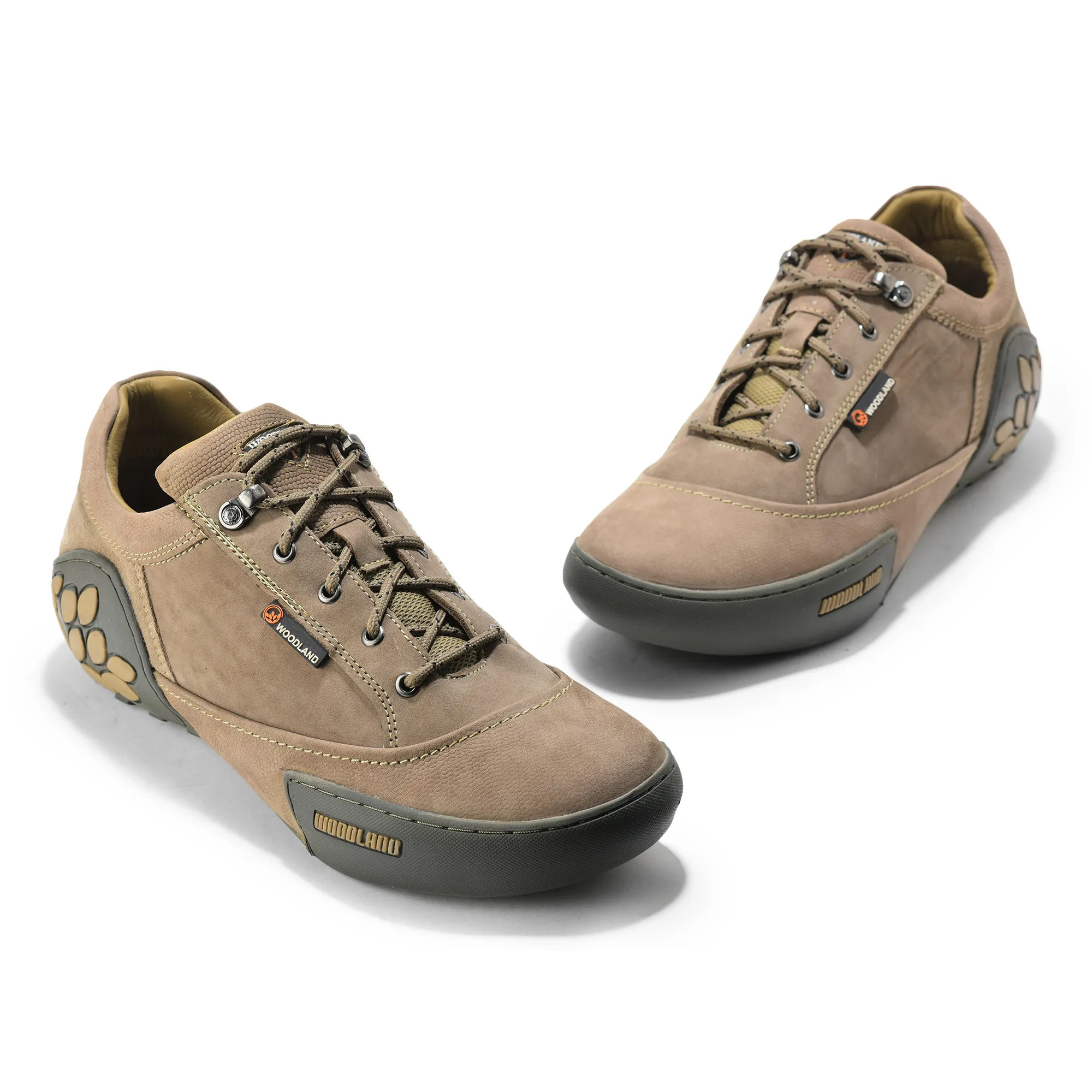 Men Dubai Khaki Nubuck Adventure Lace-Up Casual Shoes
 - Thumbnail 4