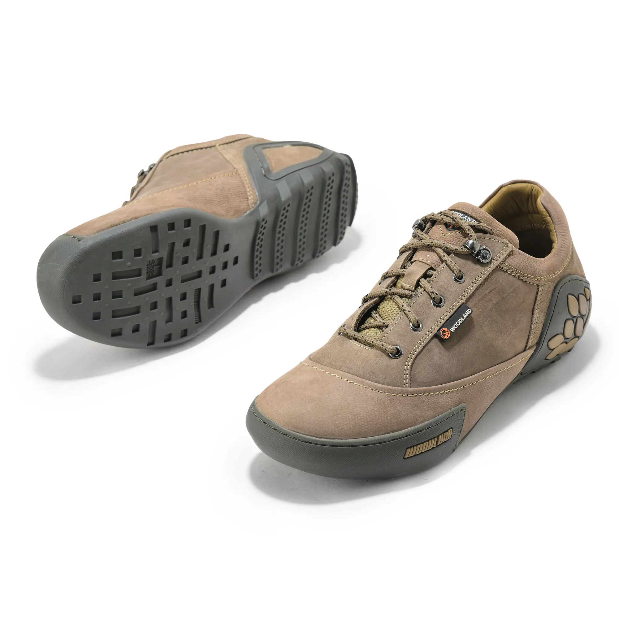 Men Dubai Khaki Nubuck Adventure Lace-Up Casual Shoes
 - Thumbnail 6