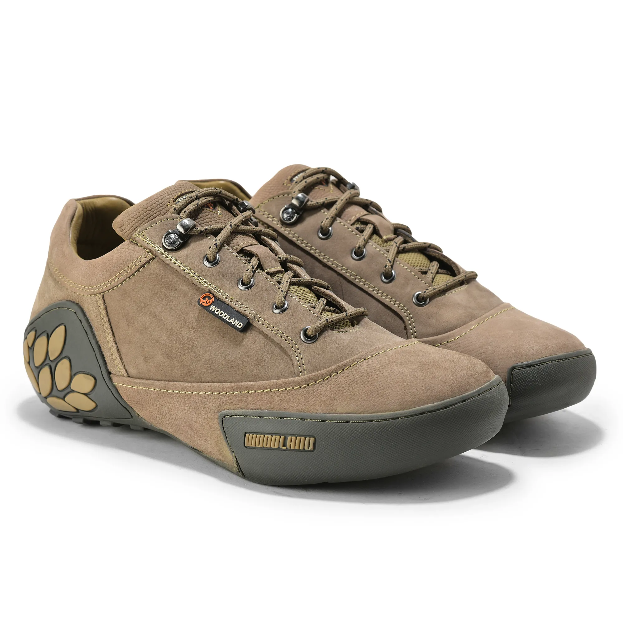 Men Dubai Khaki Nubuck Adventure Lace-Up Casual Shoes
 - Thumbnail 8
