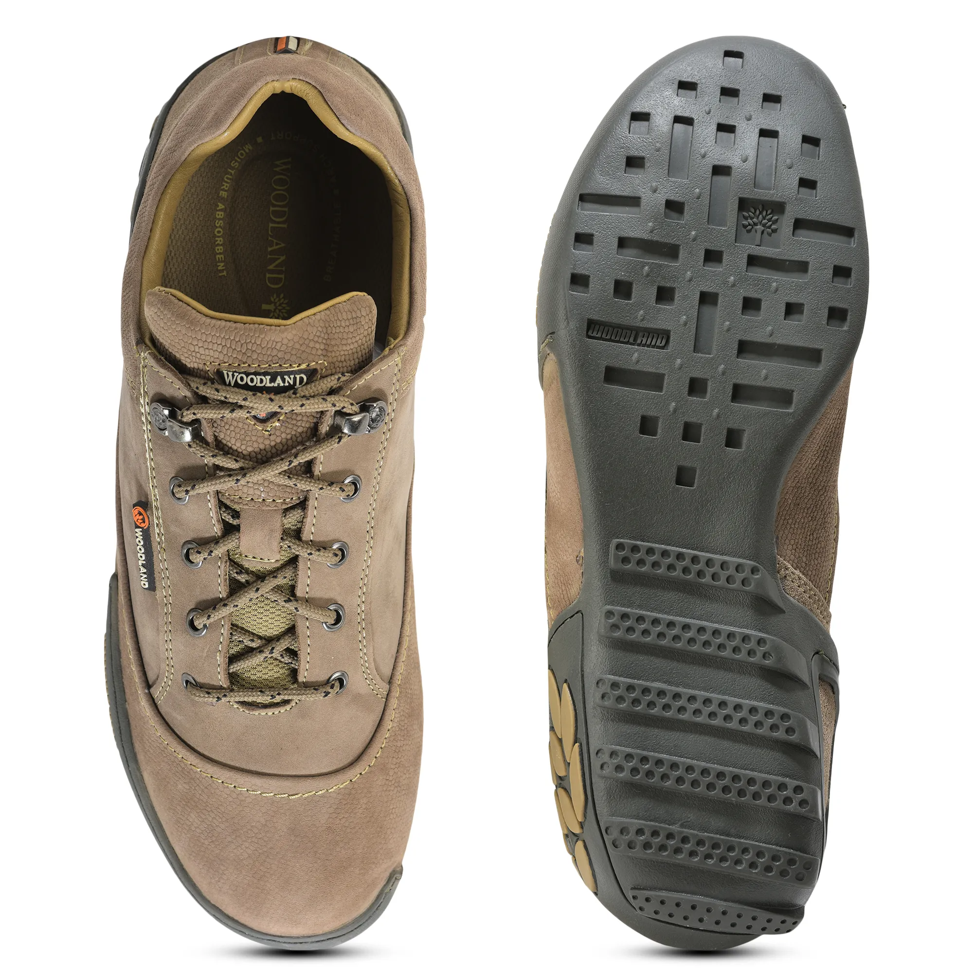 Men Dubai Khaki Nubuck Adventure Lace-Up Casual Shoes
 - Thumbnail 9