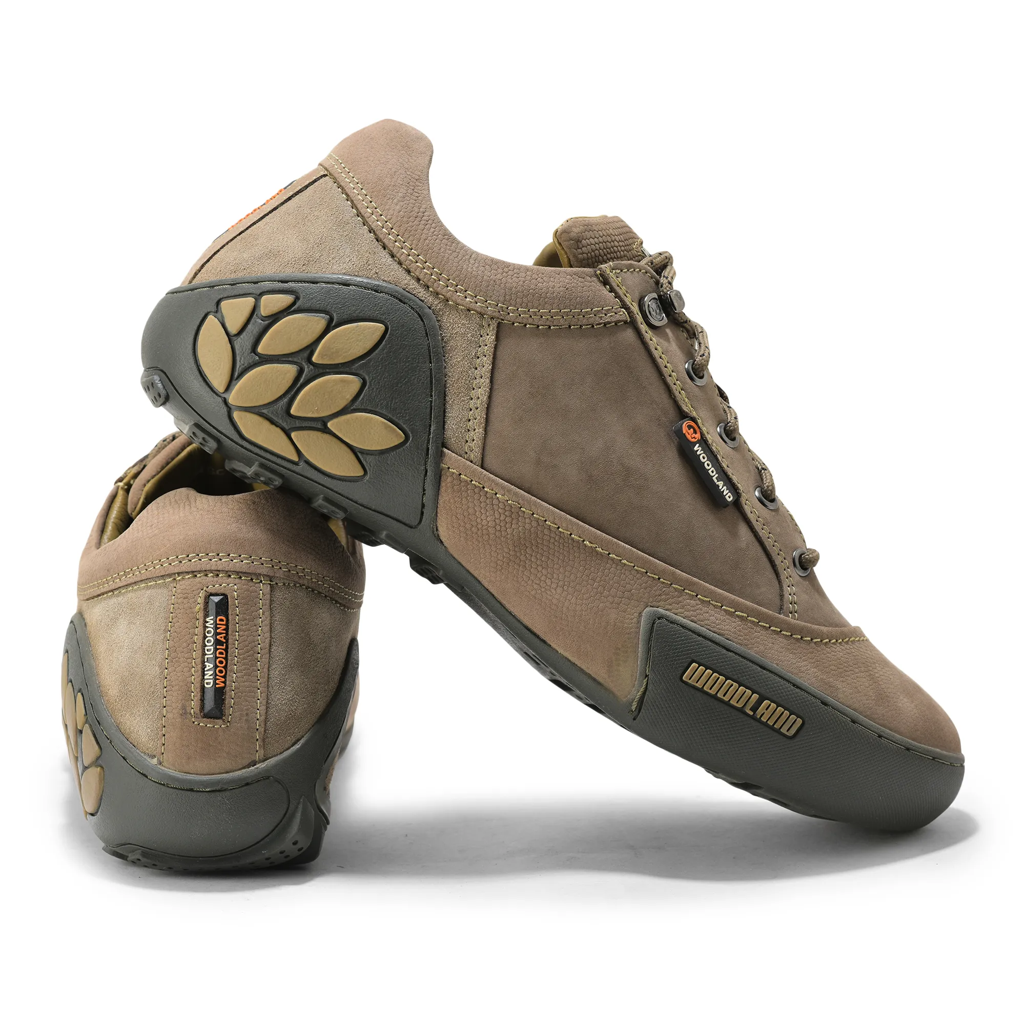 Men Dubai Khaki Nubuck Adventure Lace-Up Casual Shoes
 - Thumbnail 10