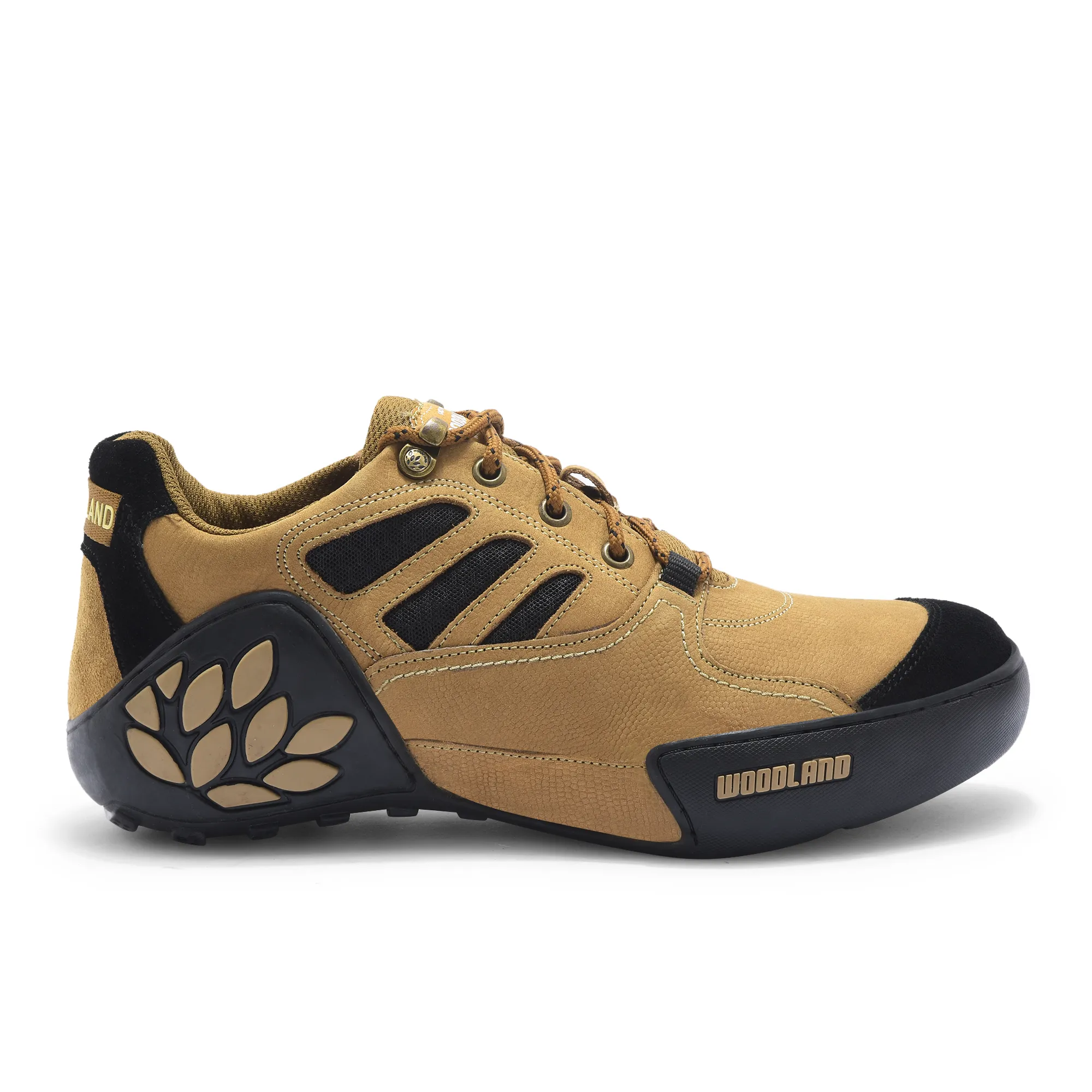 Woodland Men Camel Casual Lace-Up Shoes - Image 1