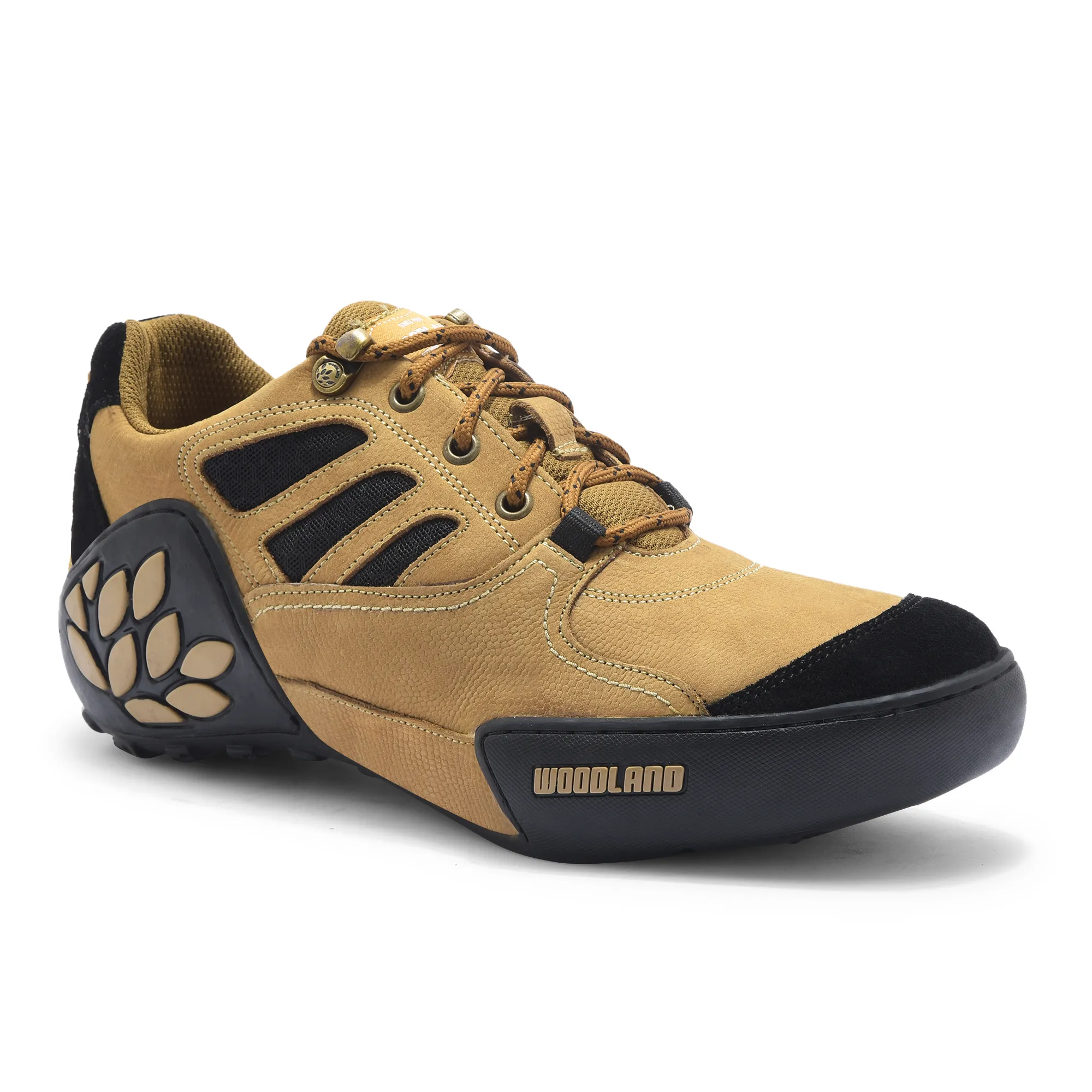 Woodland Men Camel Casual Lace-Up Shoes - Thumbnail 3