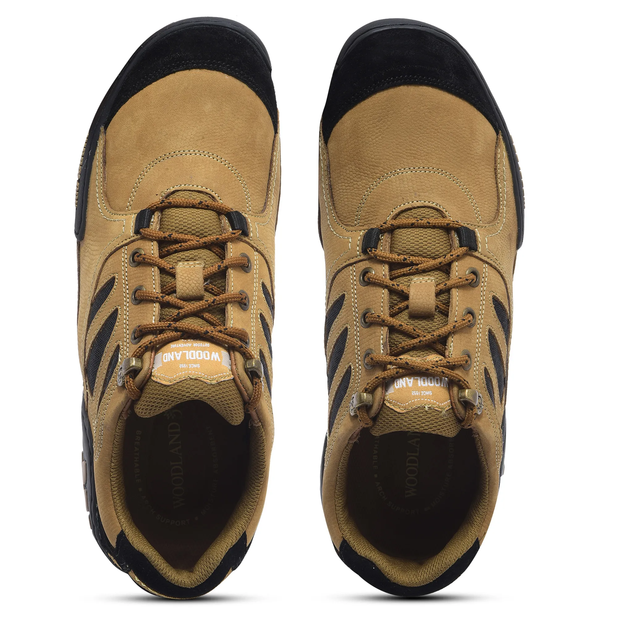 Woodland Men Camel Casual Lace-Up Shoes - Thumbnail 4