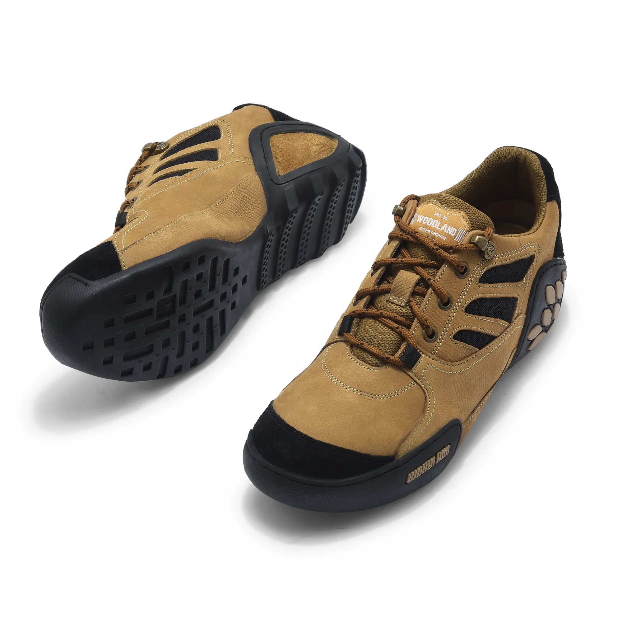 Woodland Men Camel Casual Lace-Up Shoes - Thumbnail 5