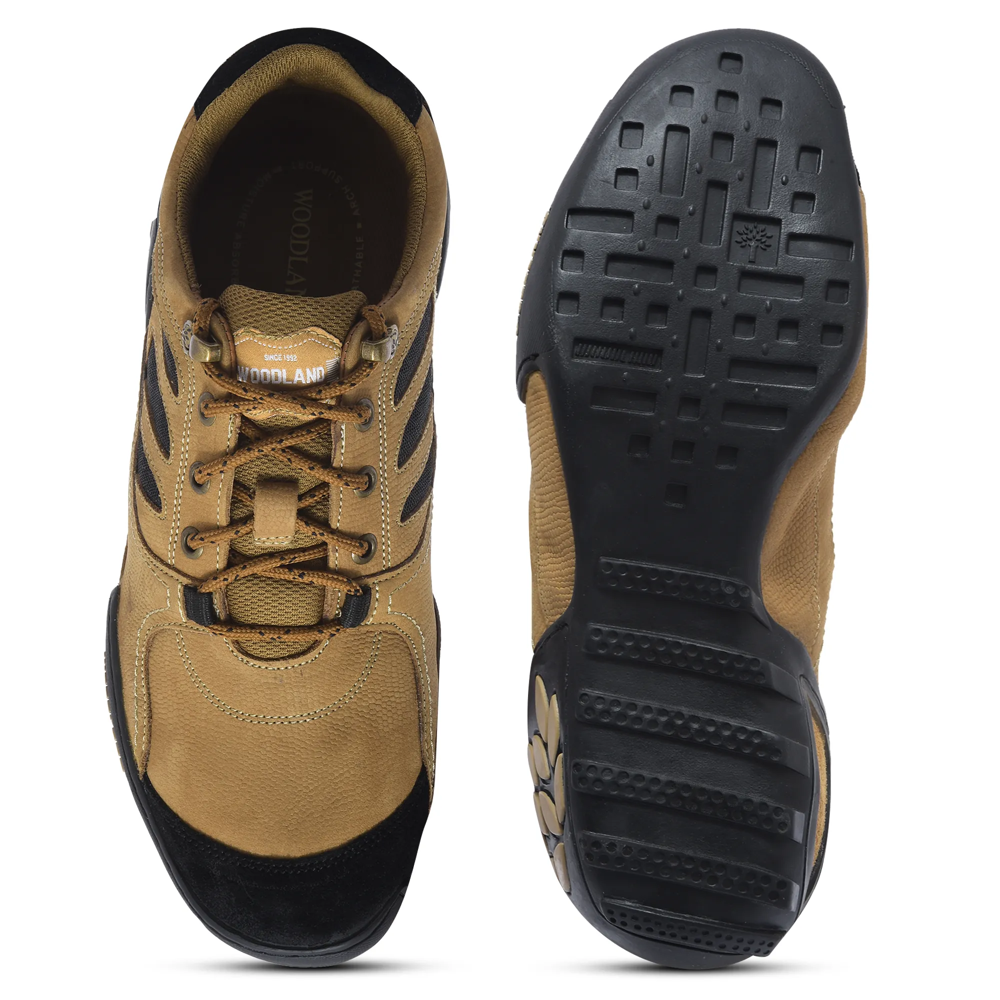 Woodland Men Camel Casual Lace-Up Shoes - Thumbnail 8