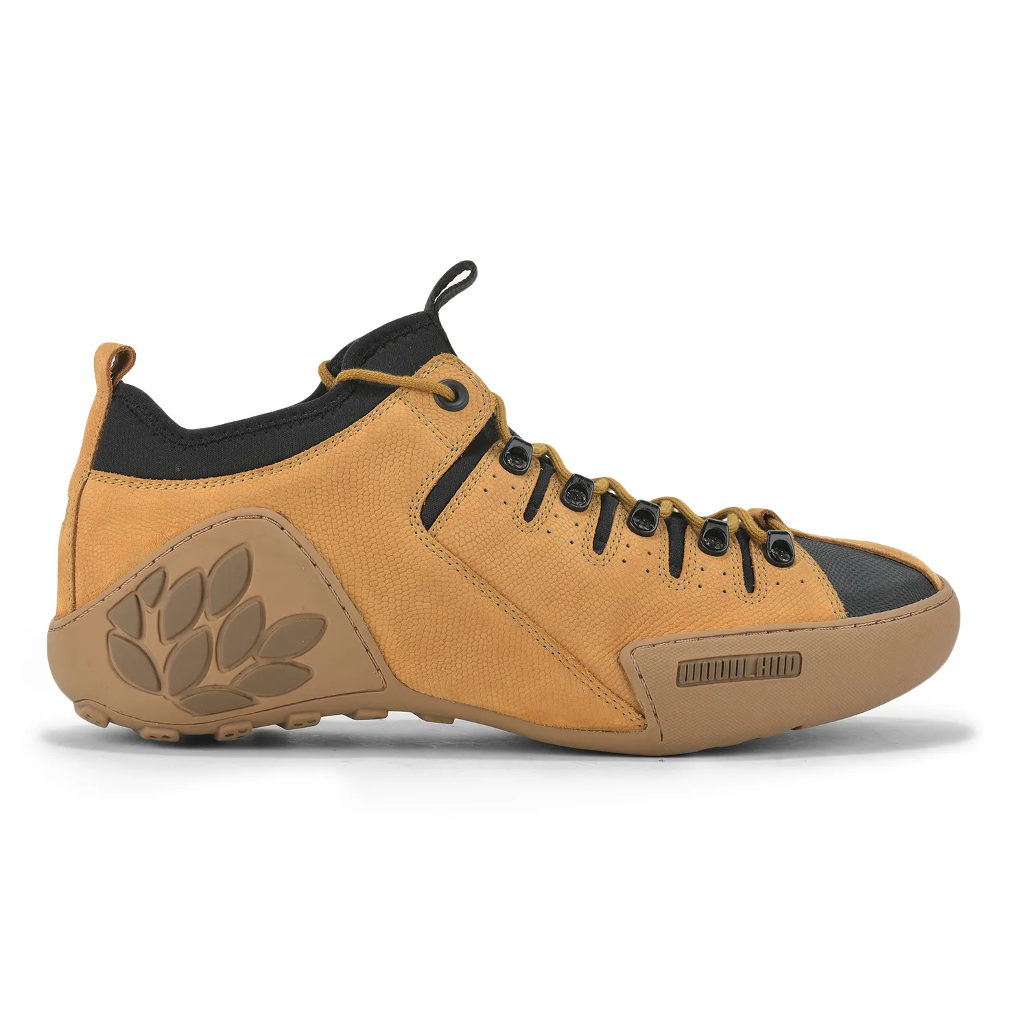 Helix Print Tan Casual Lace Shoes For Men - Thumbnail 2