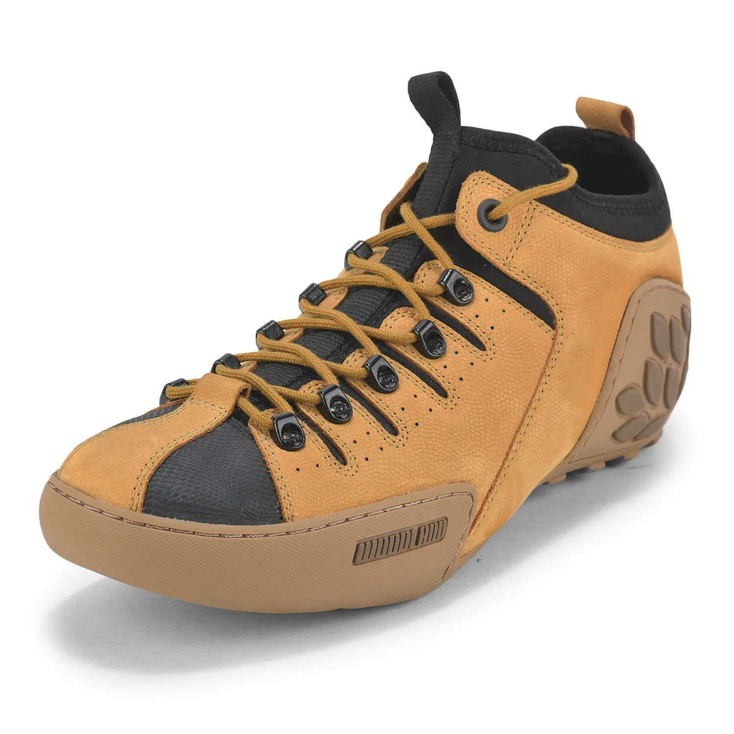Helix Print Tan Casual Lace Shoes For Men - Thumbnail 8