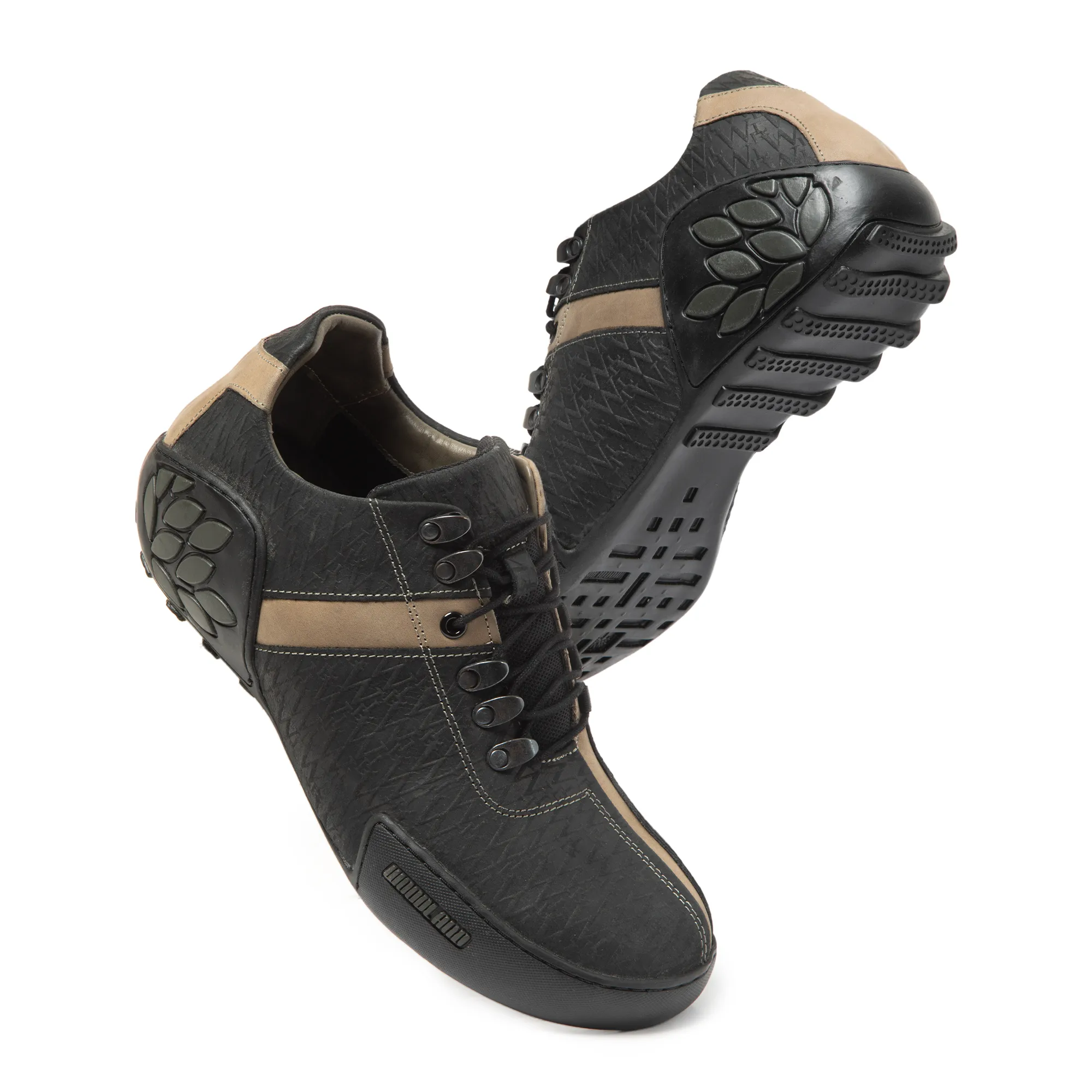 Woodland Black Casual Shoes - Thumbnail 5