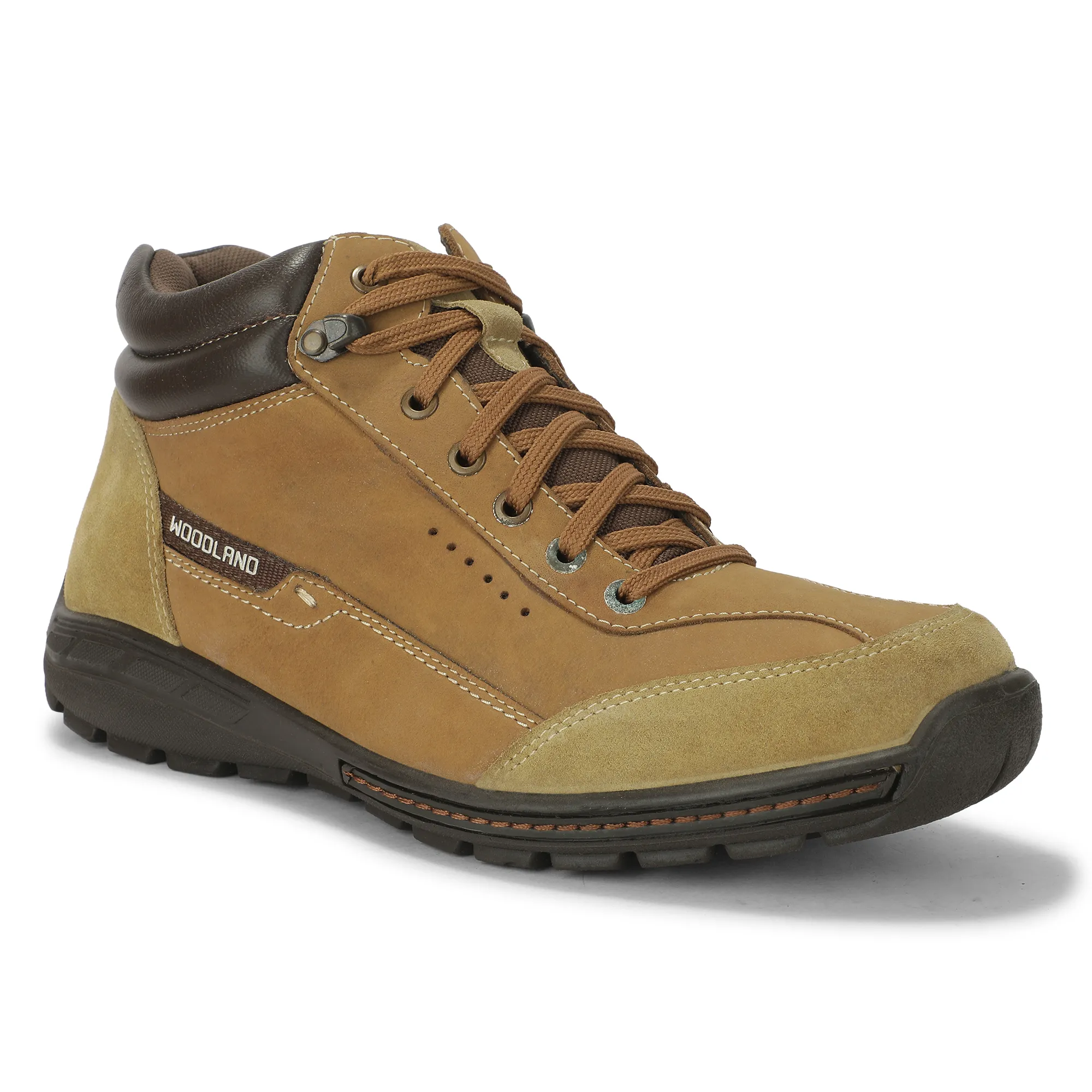 Camel Nubuk Boots For Men - Thumbnail 3