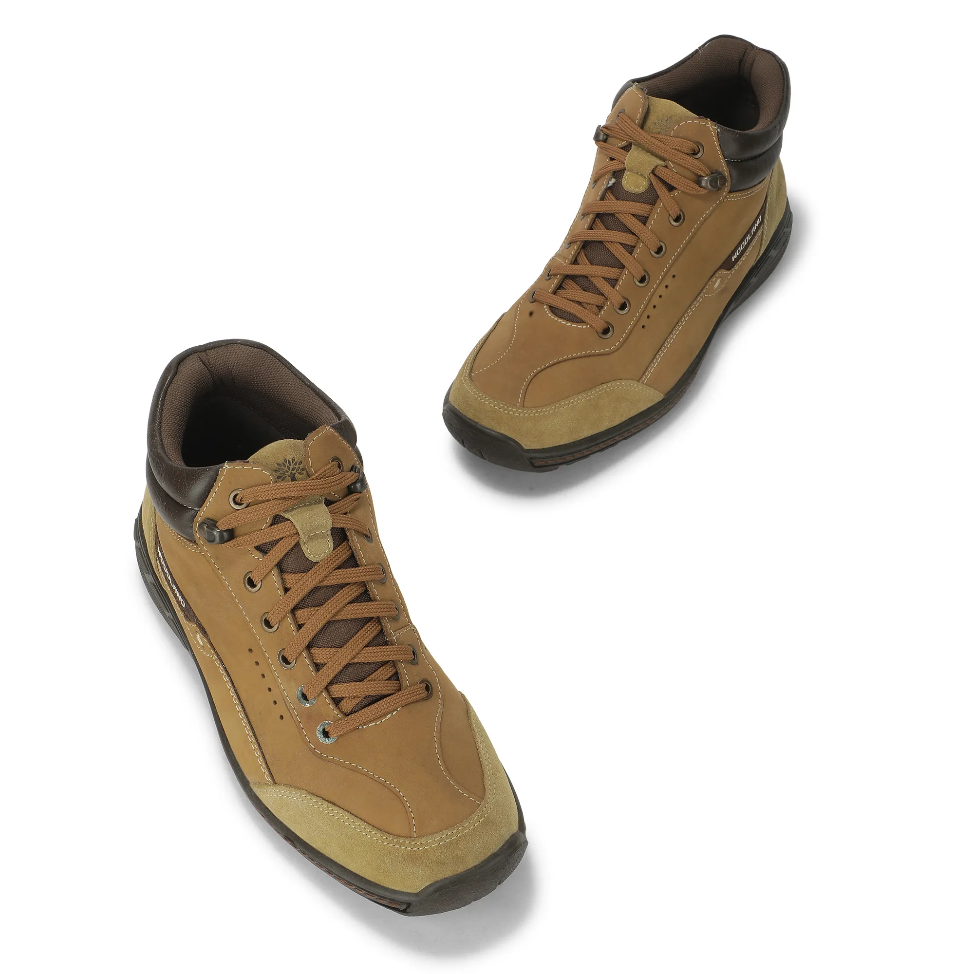 Camel Nubuk Boots For Men - Thumbnail 4