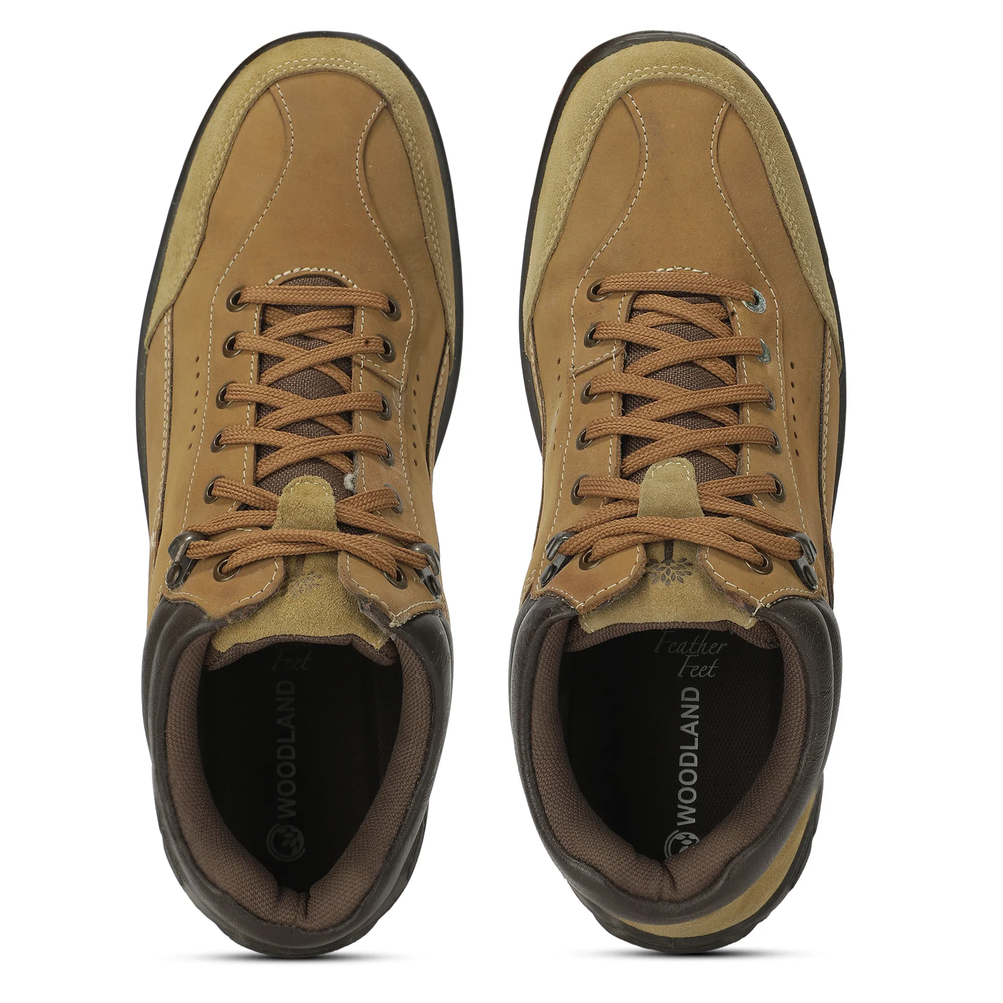 Camel Nubuk Boots For Men - Thumbnail 5