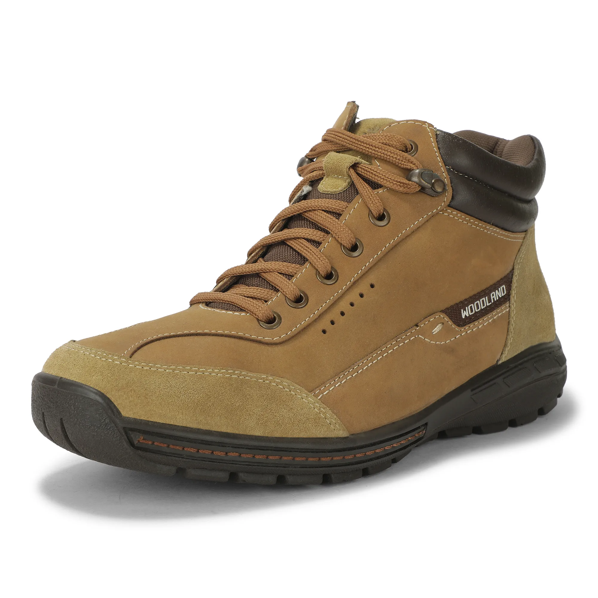 Camel Nubuk Boots For Men - Thumbnail 11