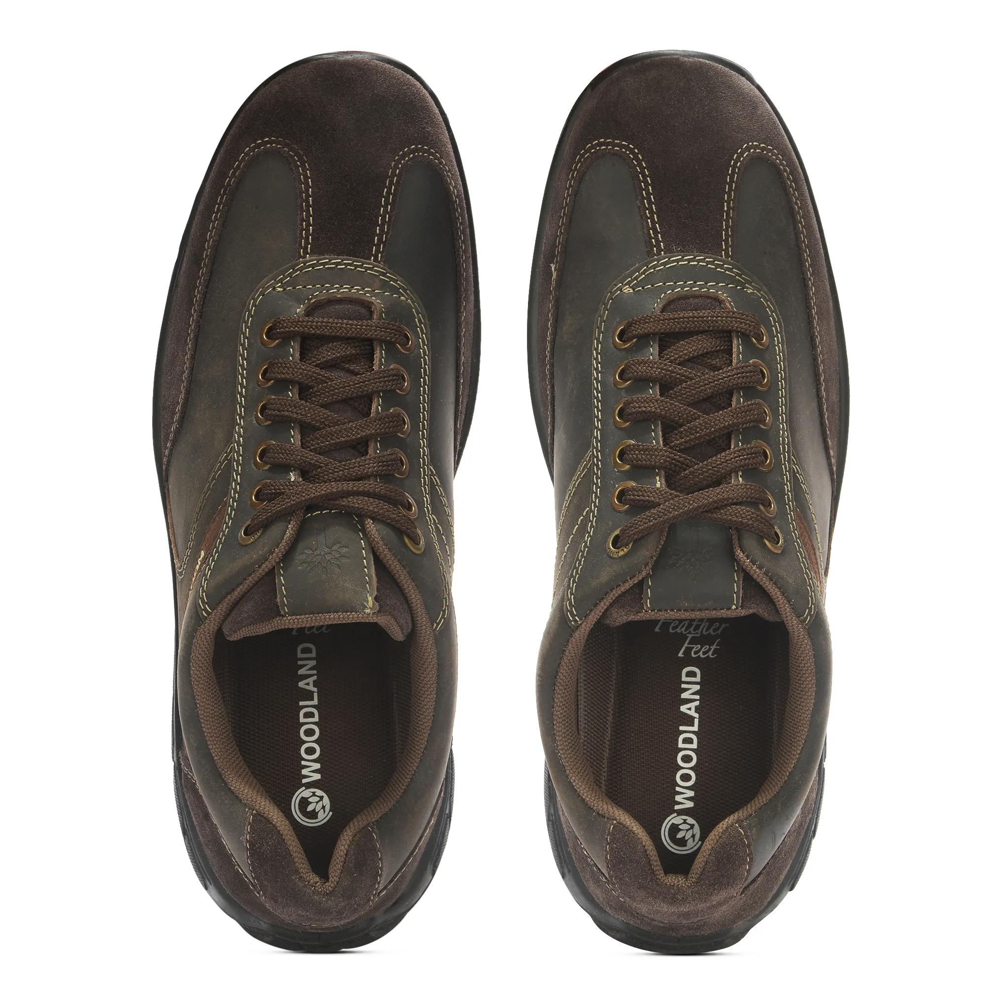 Nubuk Oily Buff Brown Lace Up Shoes - Thumbnail 5