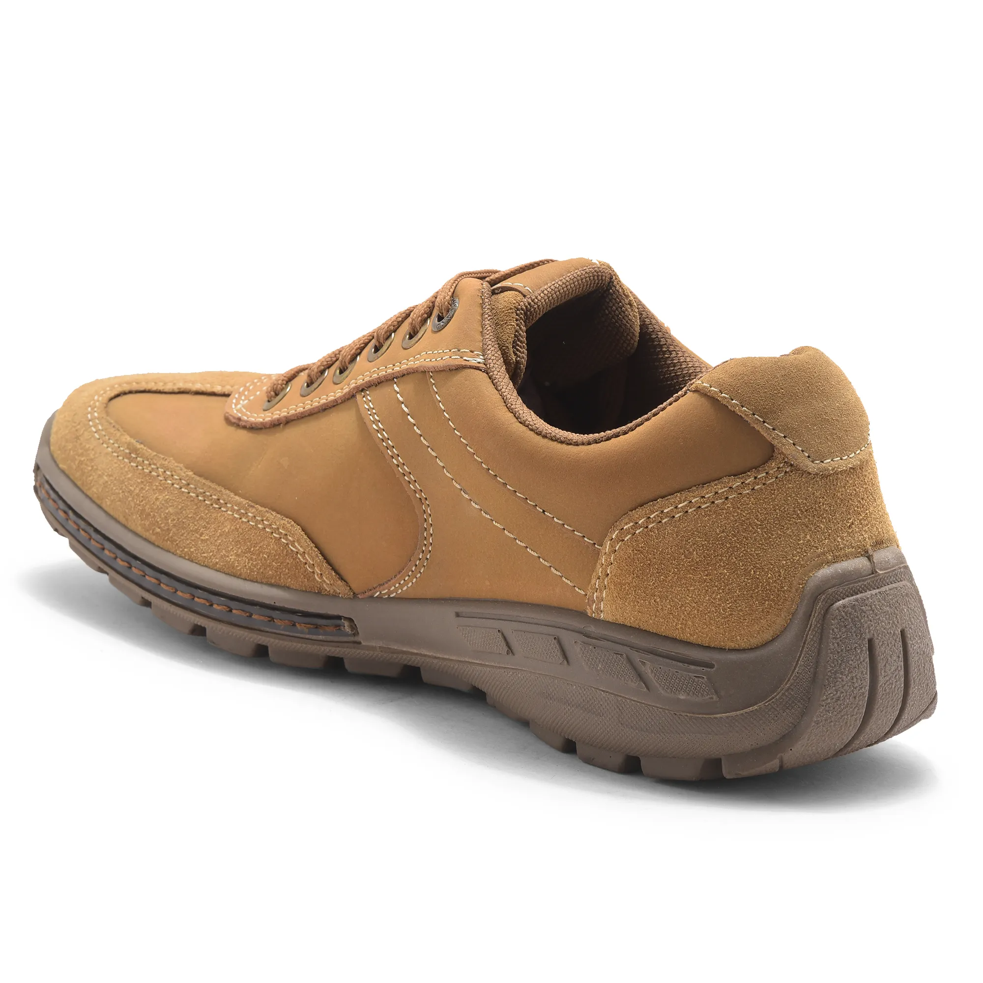 Nubuk Oily Buff Camel Lace Up Shoes - Thumbnail 7