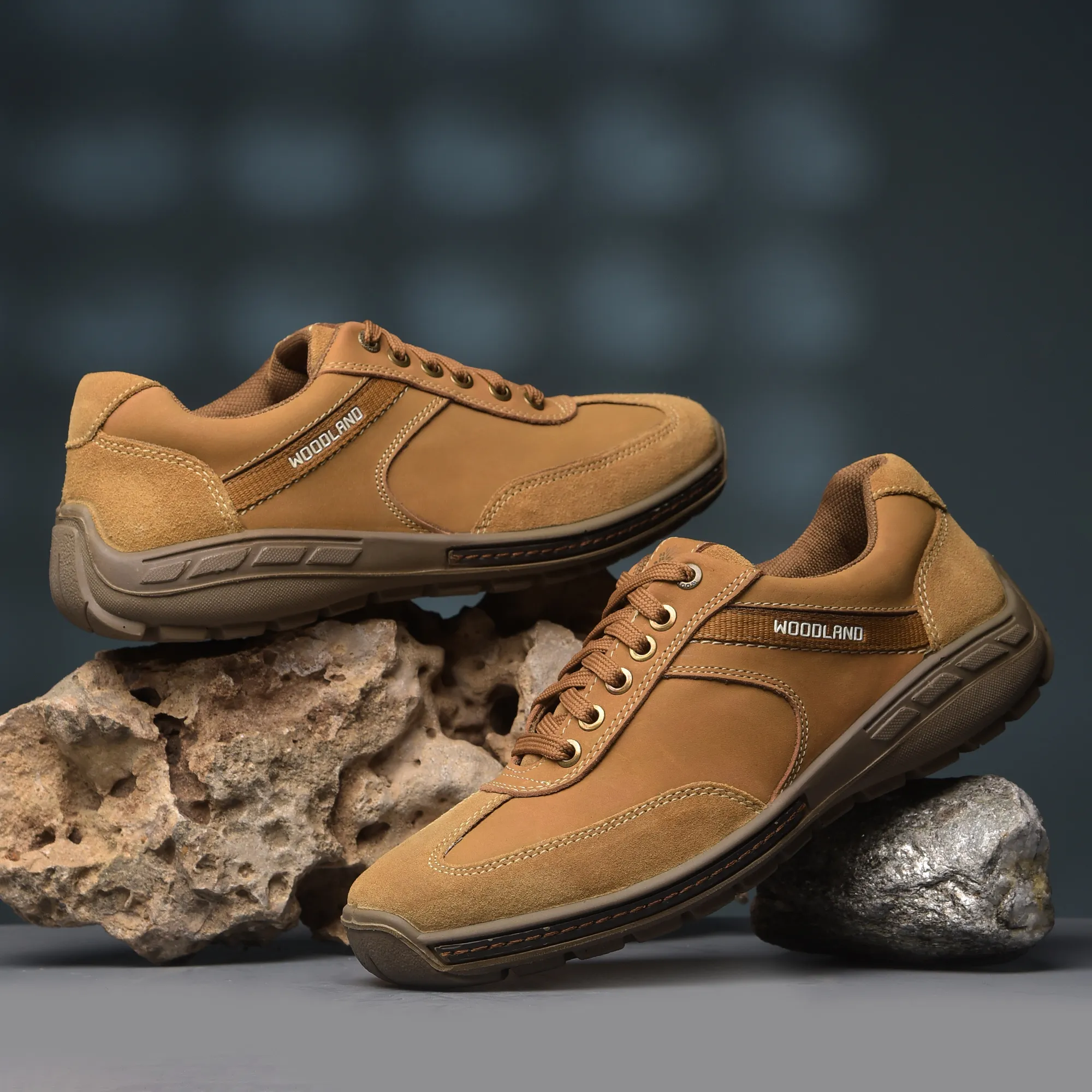 Nubuk Oily Buff Camel Lace Up Shoes - Thumbnail 10