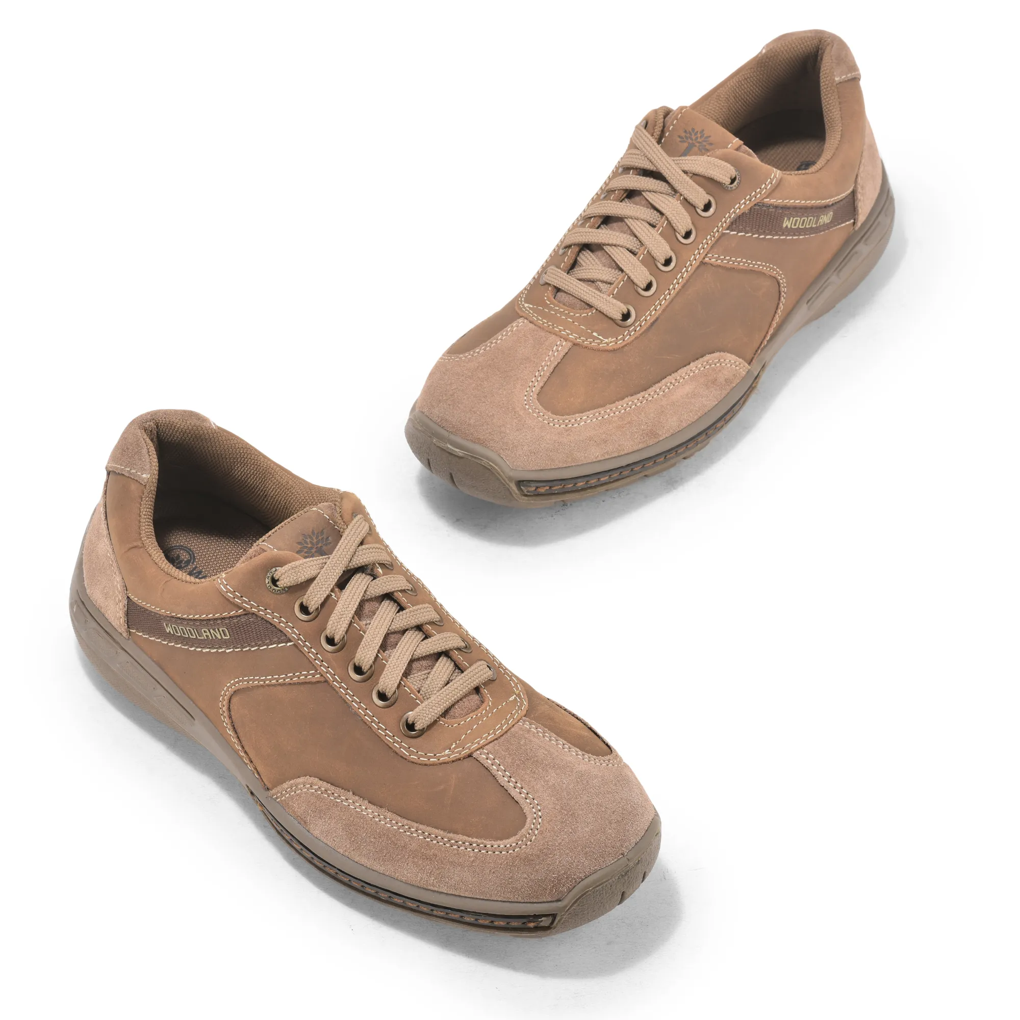Nubuk Oily Buff Dubai Khaki Lace Up Shoes - Thumbnail 2
