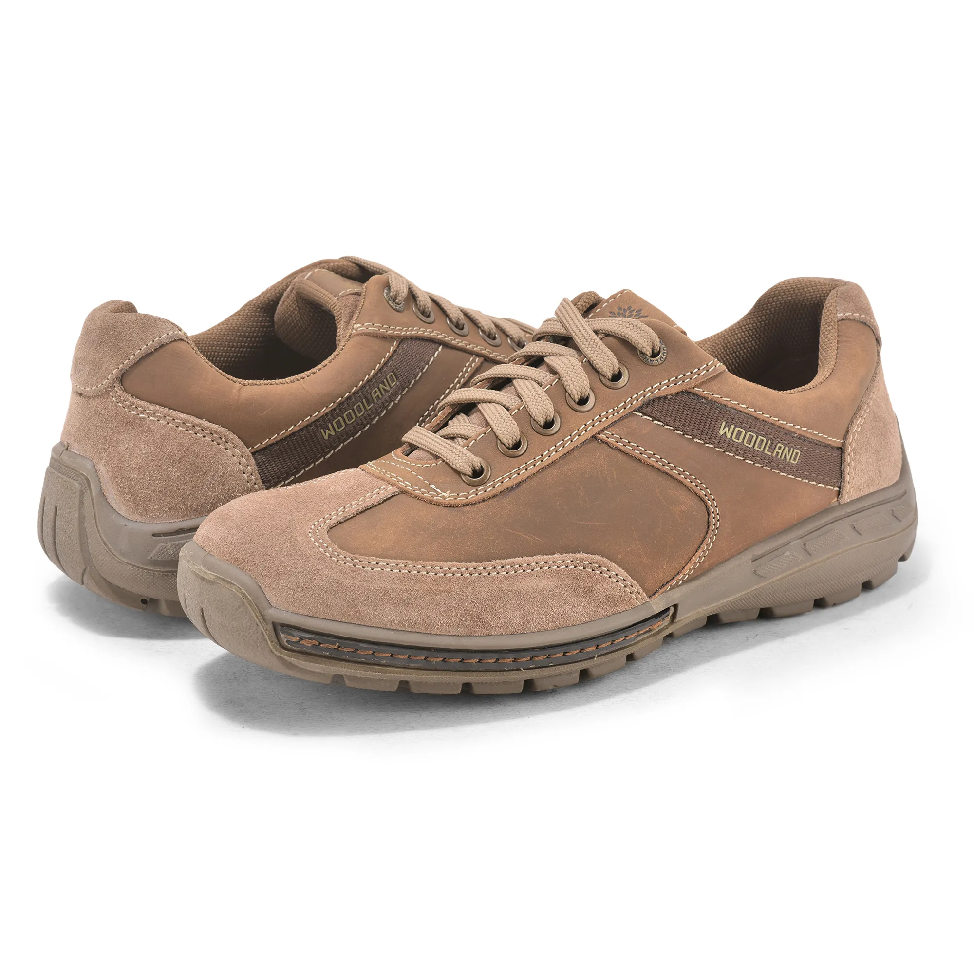 Nubuk Oily Buff Dubai Khaki Lace Up Shoes - Thumbnail 3