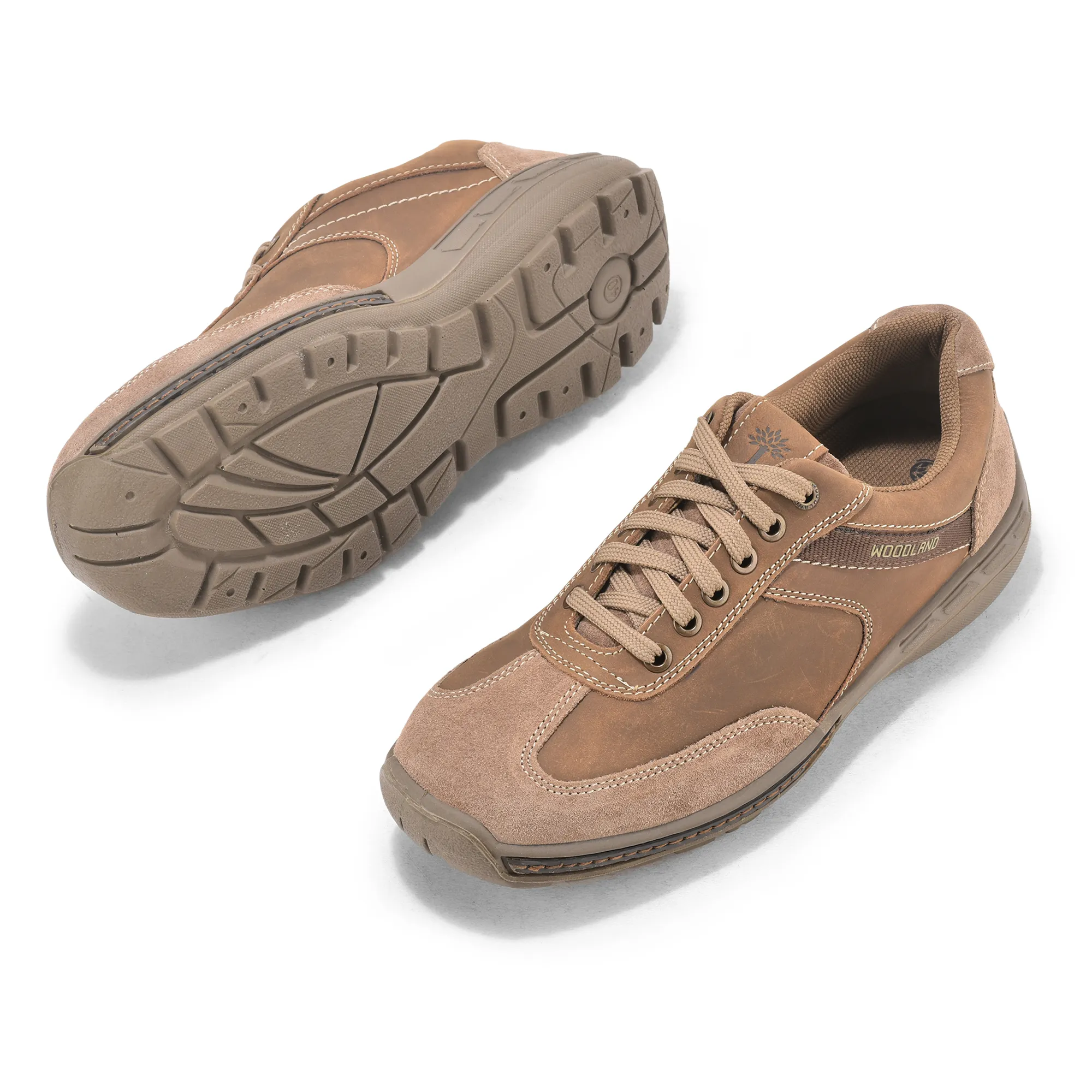 Nubuk Oily Buff Dubai Khaki Lace Up Shoes - Thumbnail 5