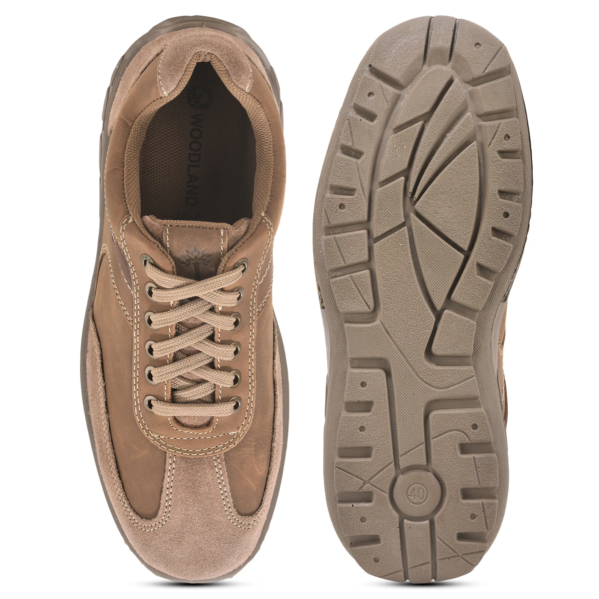 Nubuk Oily Buff Dubai Khaki Lace Up Shoes - Thumbnail 8