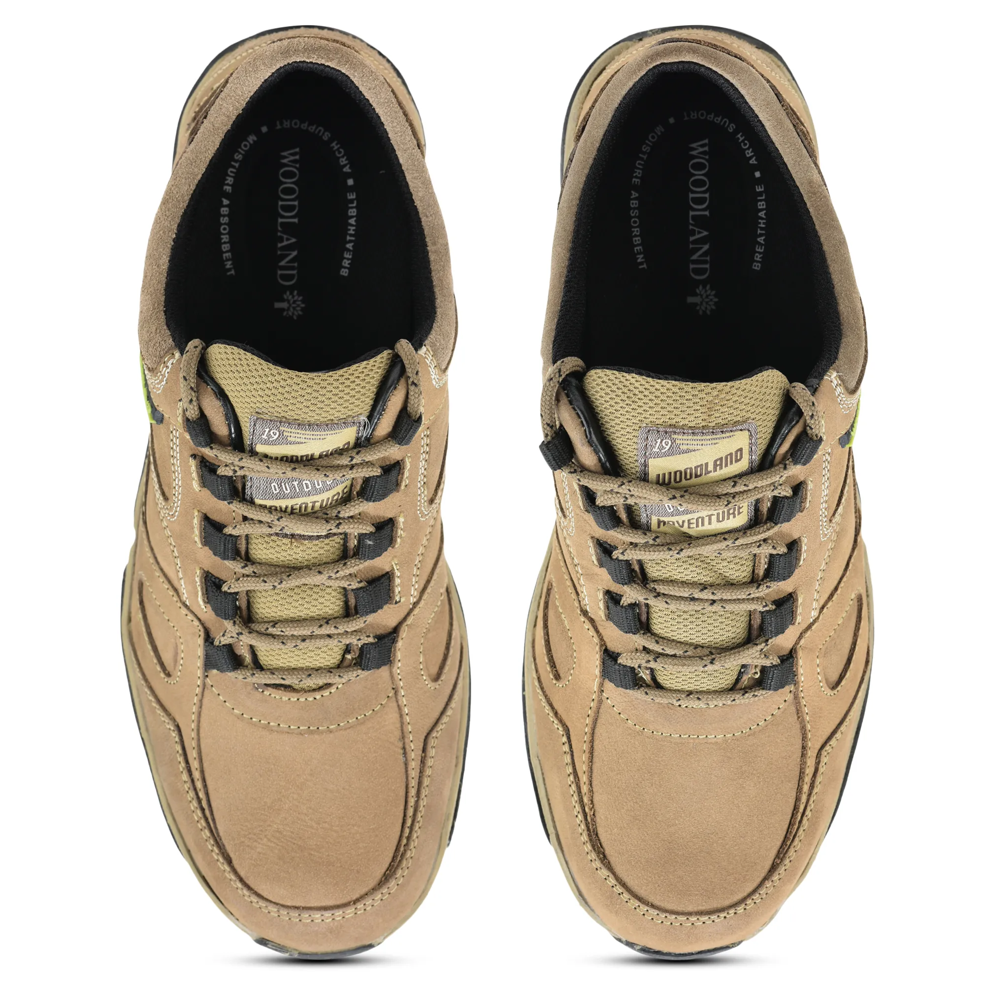 Woodland Dubai Khaki Men Casual Lace-up Shoes - Thumbnail 4