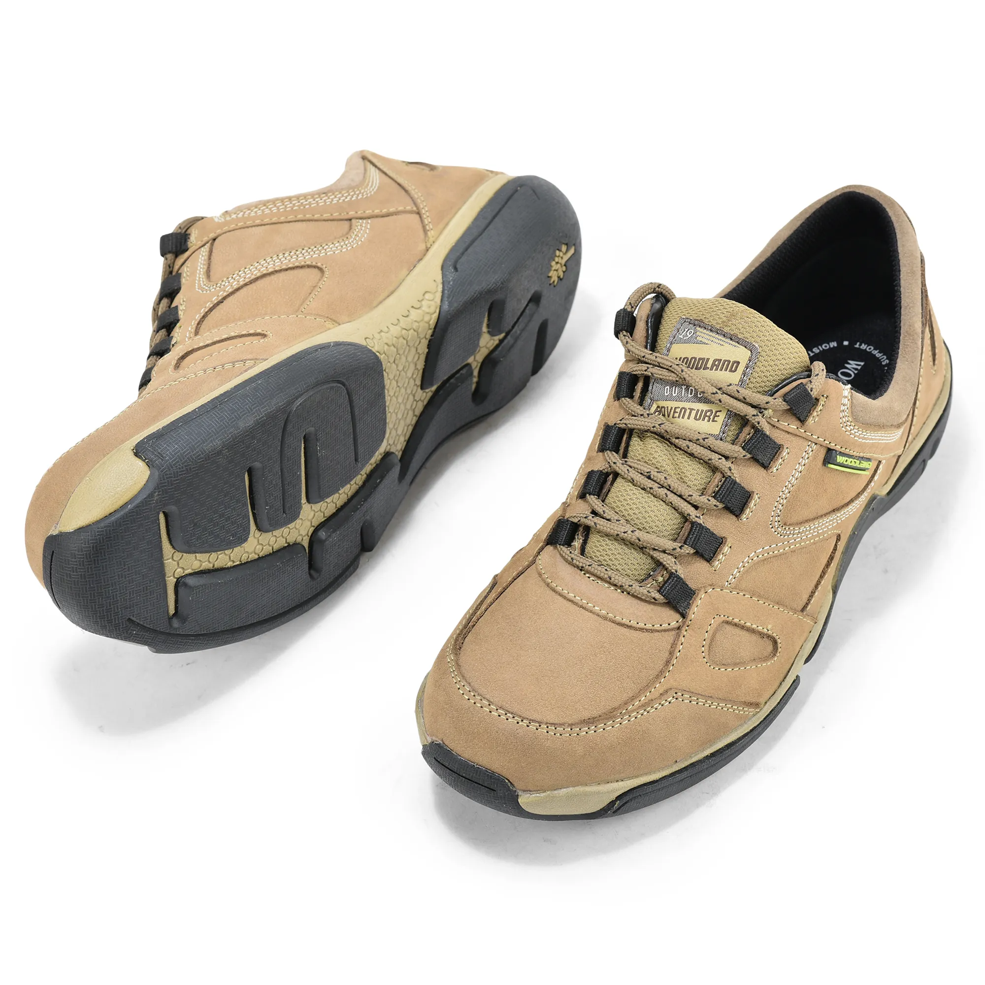 Woodland Dubai Khaki Men Casual Lace-up Shoes - Thumbnail 5