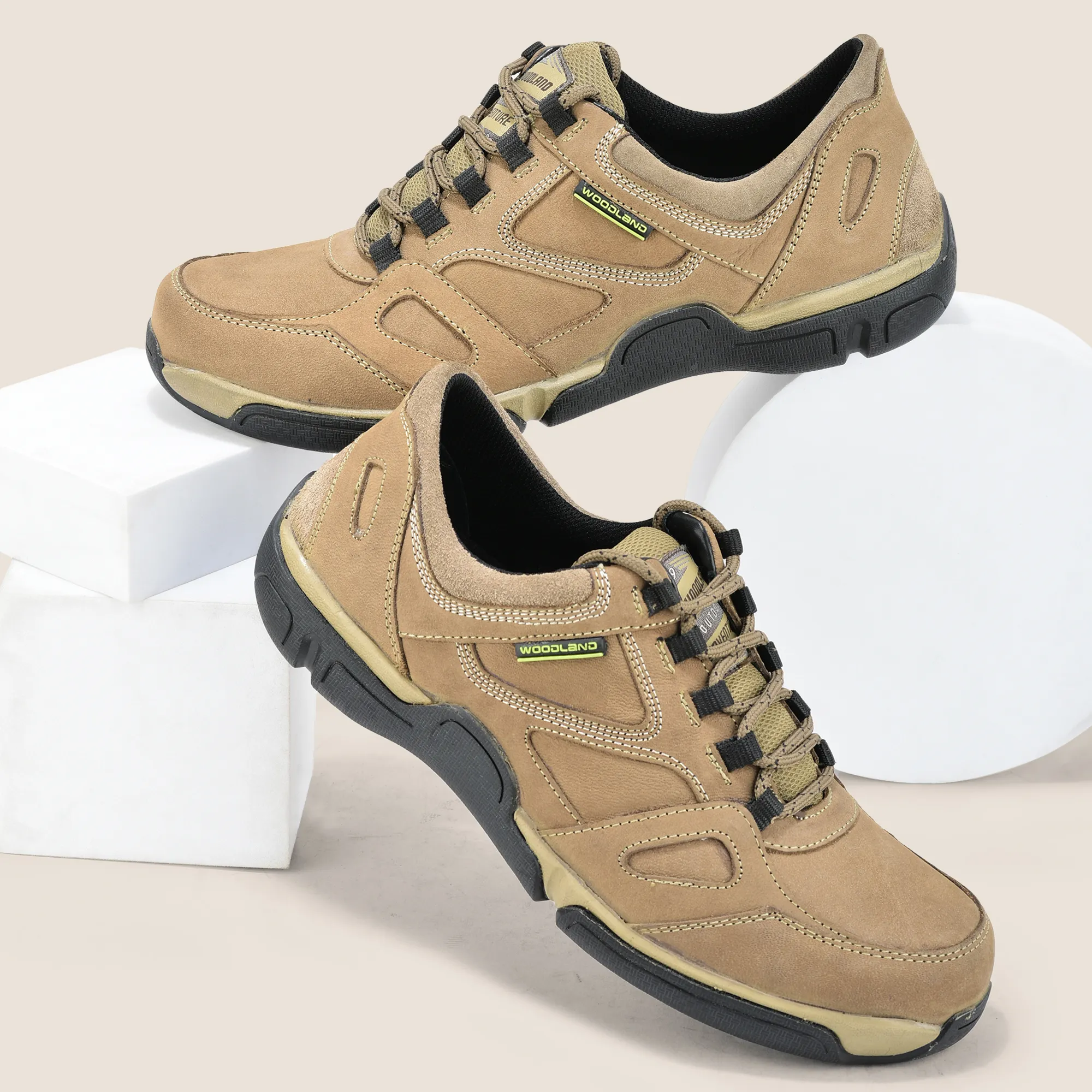 Woodland Dubai Khaki Men Casual Lace-up Shoes - Thumbnail 9