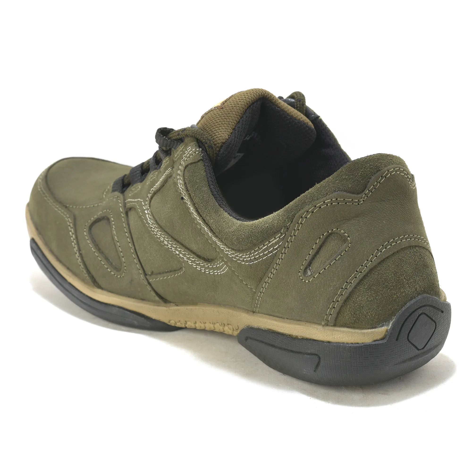 Woodland Olive Green Men Casual Lace-up Shoes - Thumbnail 7