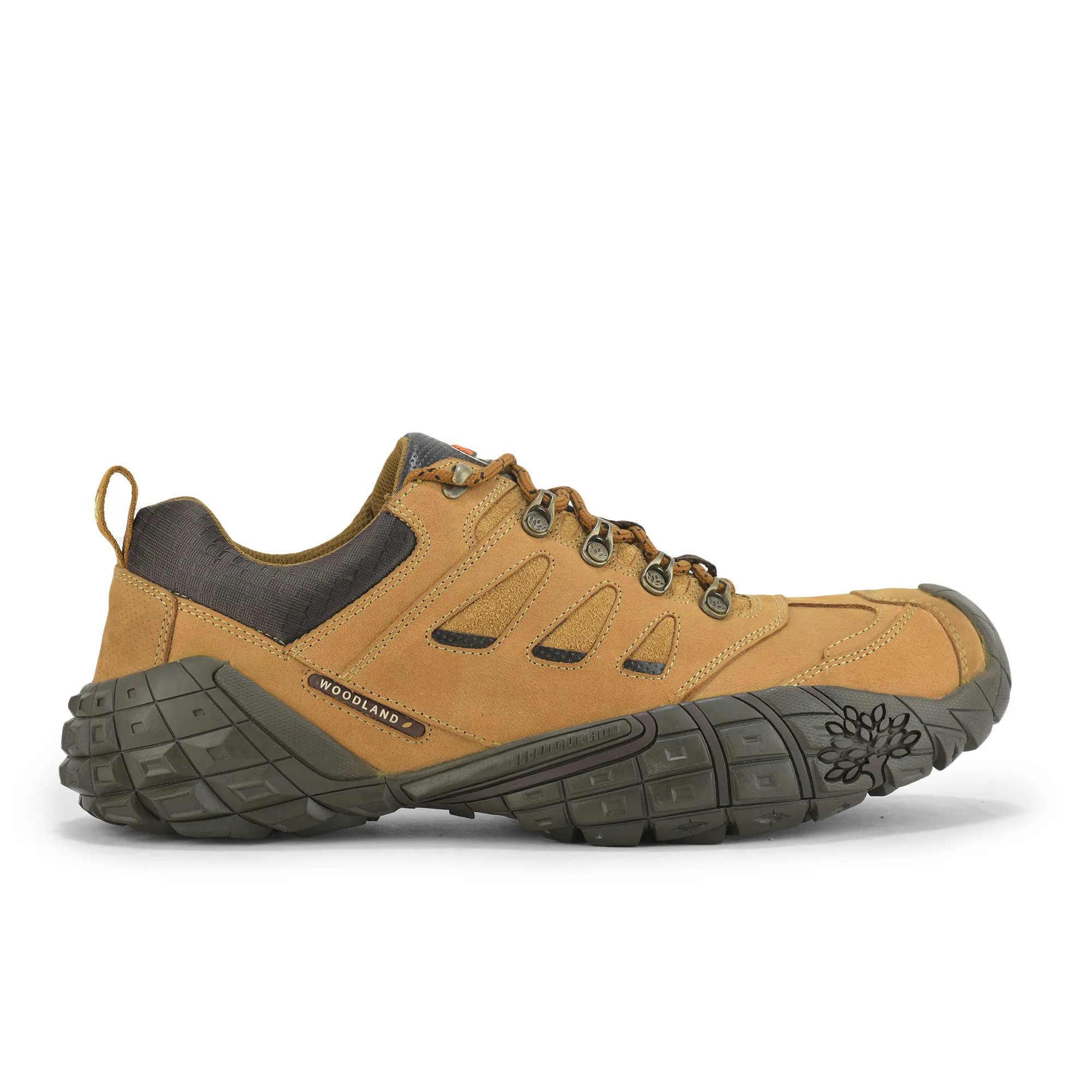 Camel Heavy Duty Casual Lace Shoes For Men - Thumbnail 2