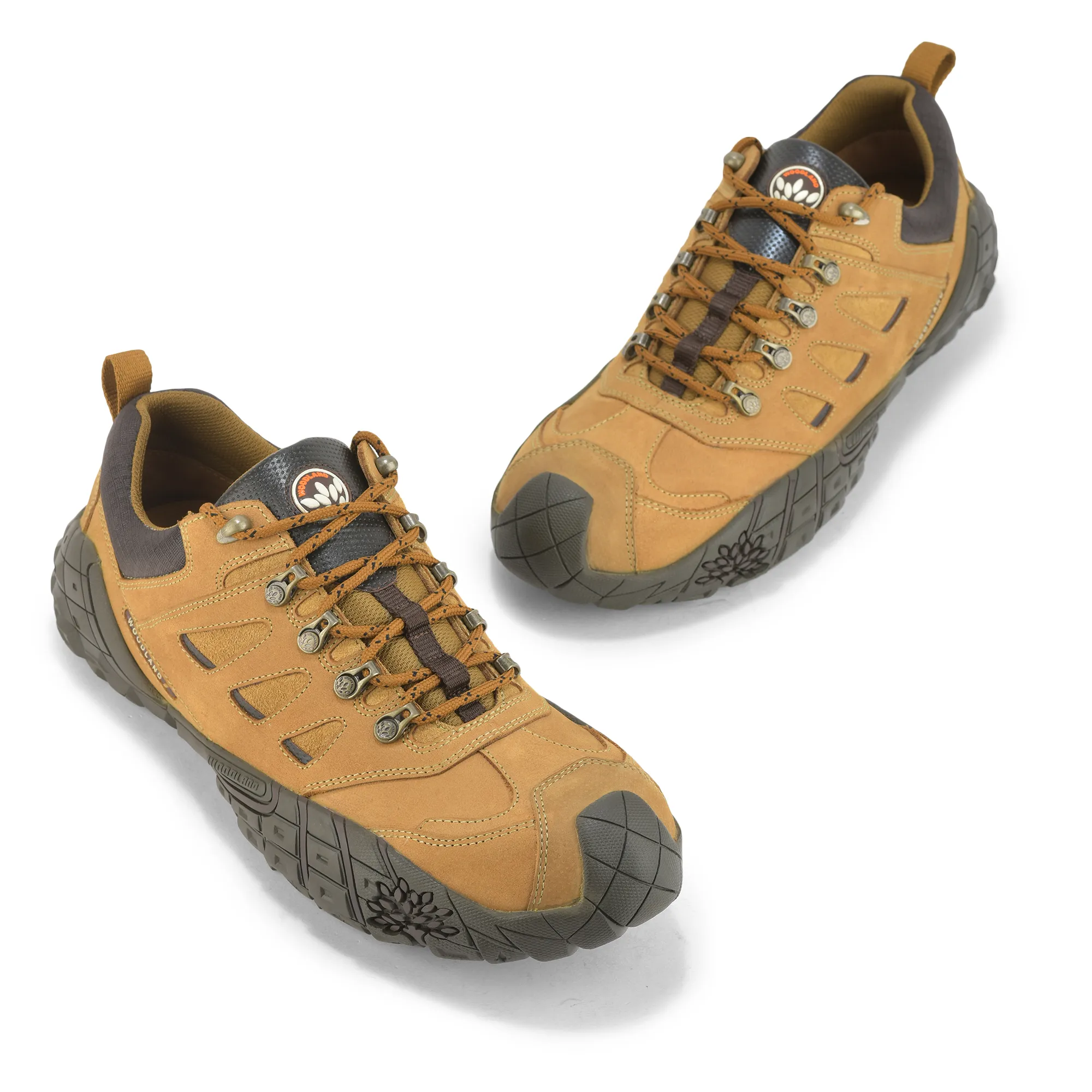 Camel Heavy Duty Casual Lace Shoes For Men - Thumbnail 5