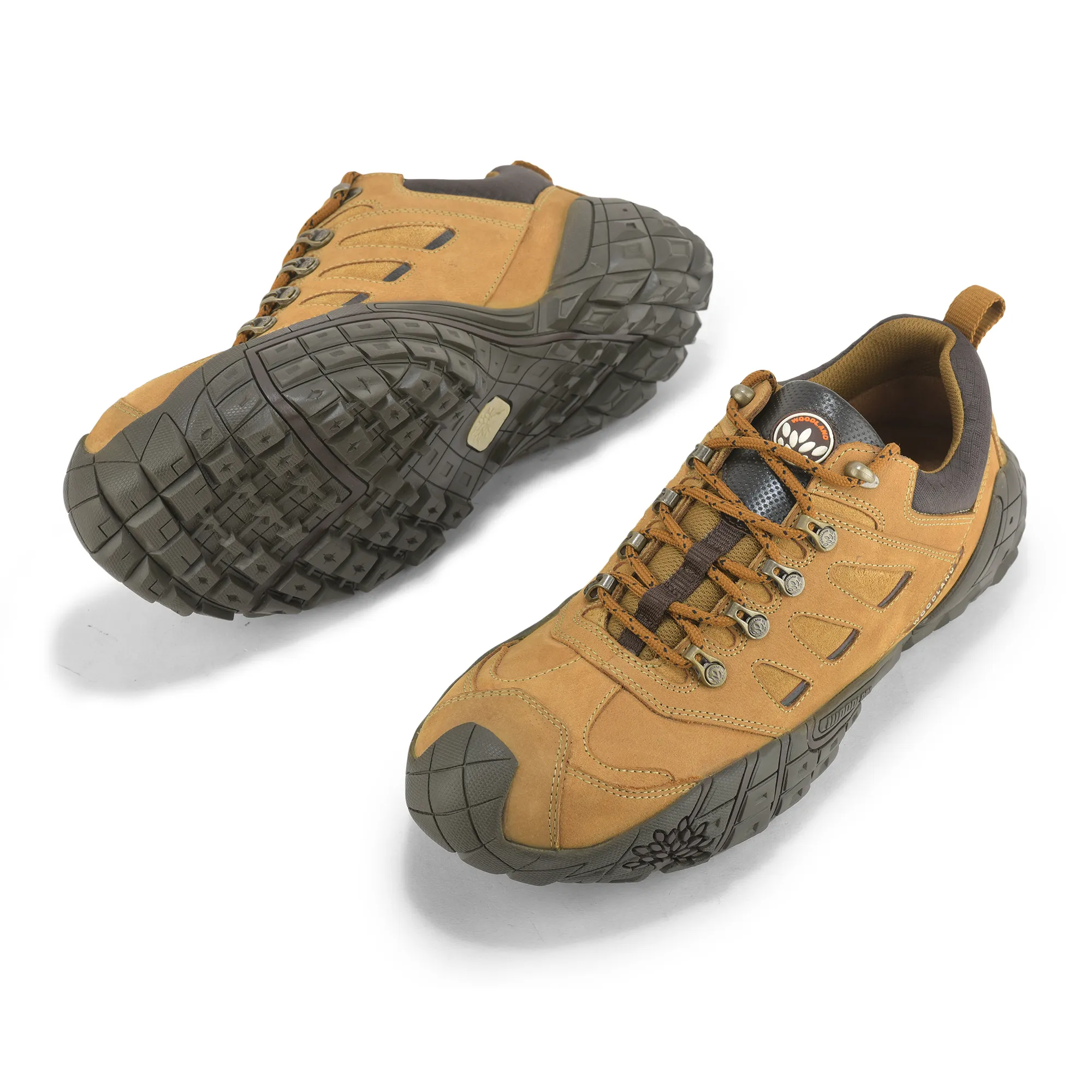 Camel Heavy Duty Casual Lace Shoes For Men - Thumbnail 7