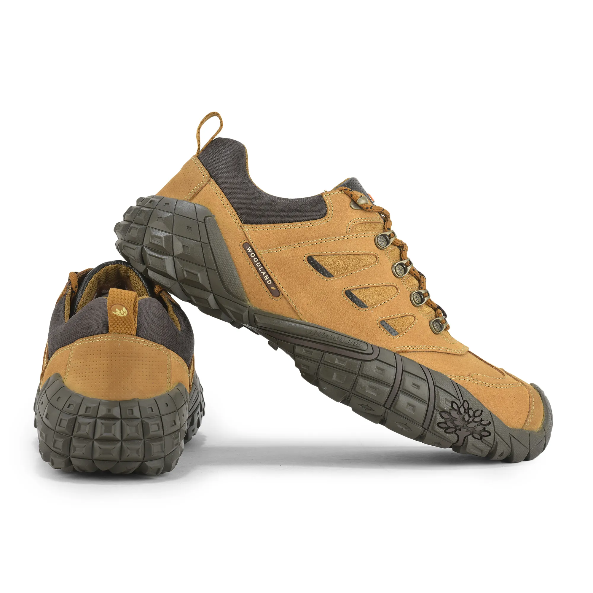 Camel Heavy Duty Casual Lace Shoes For Men - Thumbnail 11