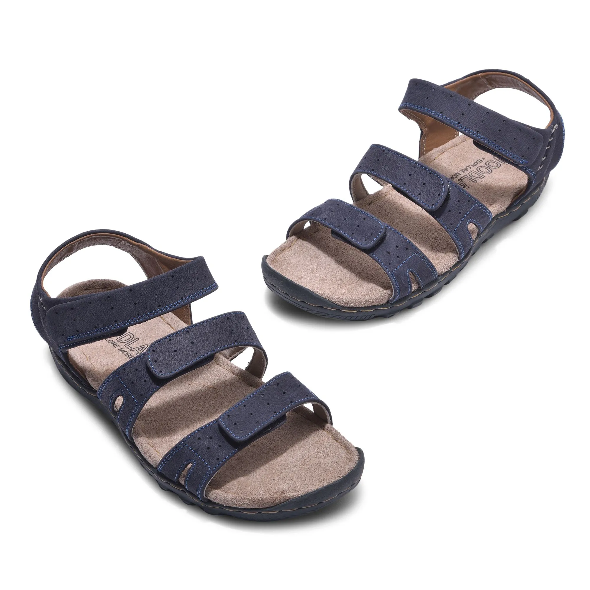 Woodland NAVY Triple strap Sandal - Thumbnail 2