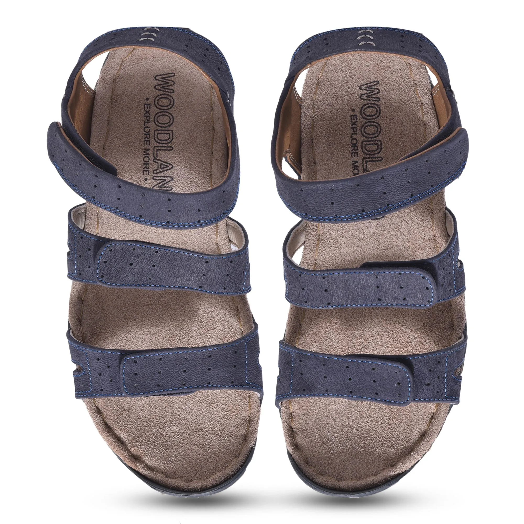 Woodland NAVY Triple strap Sandal - Thumbnail 3
