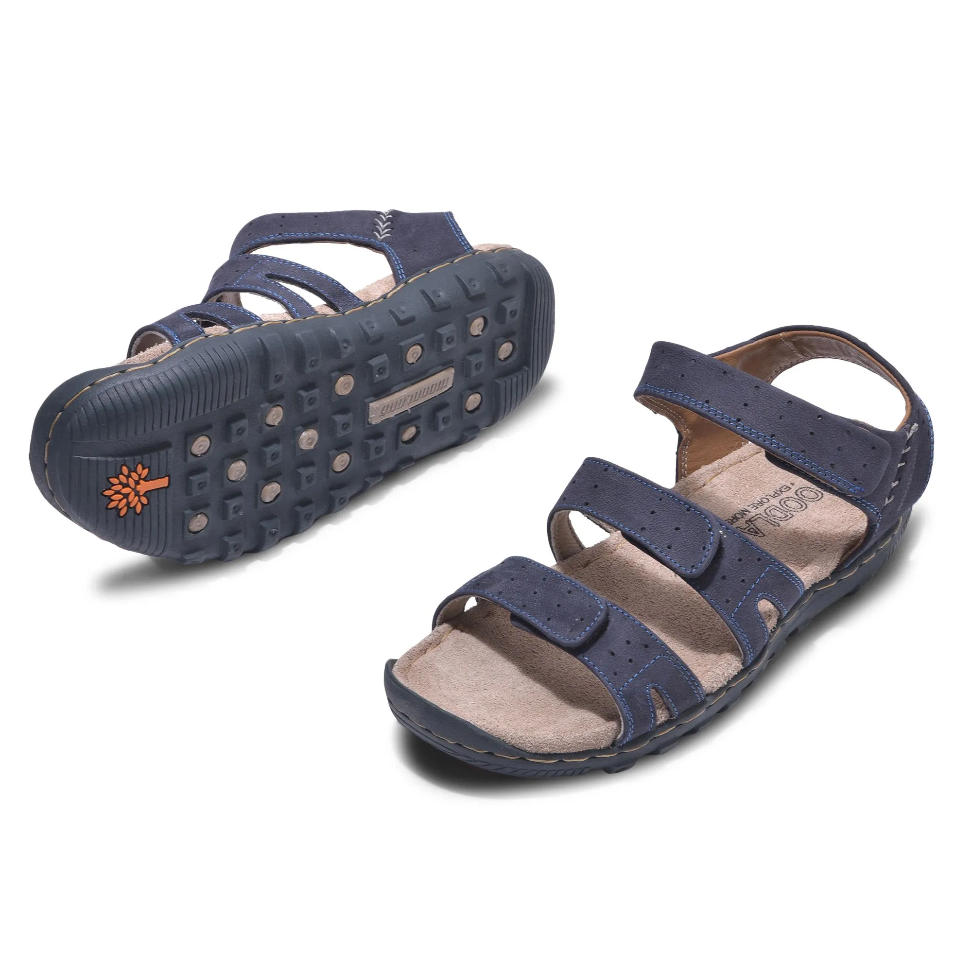Woodland NAVY Triple strap Sandal - Thumbnail 4