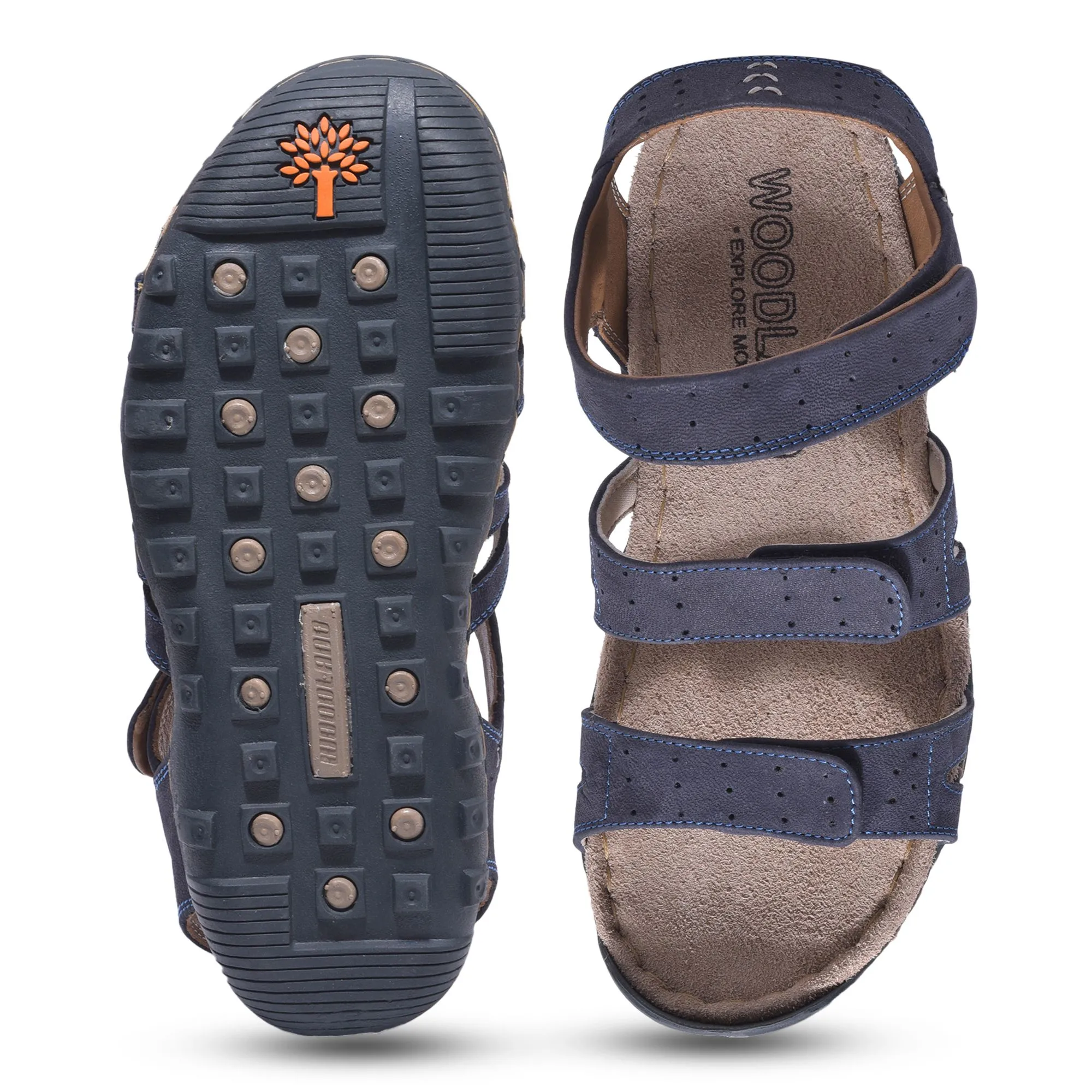 Woodland NAVY Triple strap Sandal - Thumbnail 7