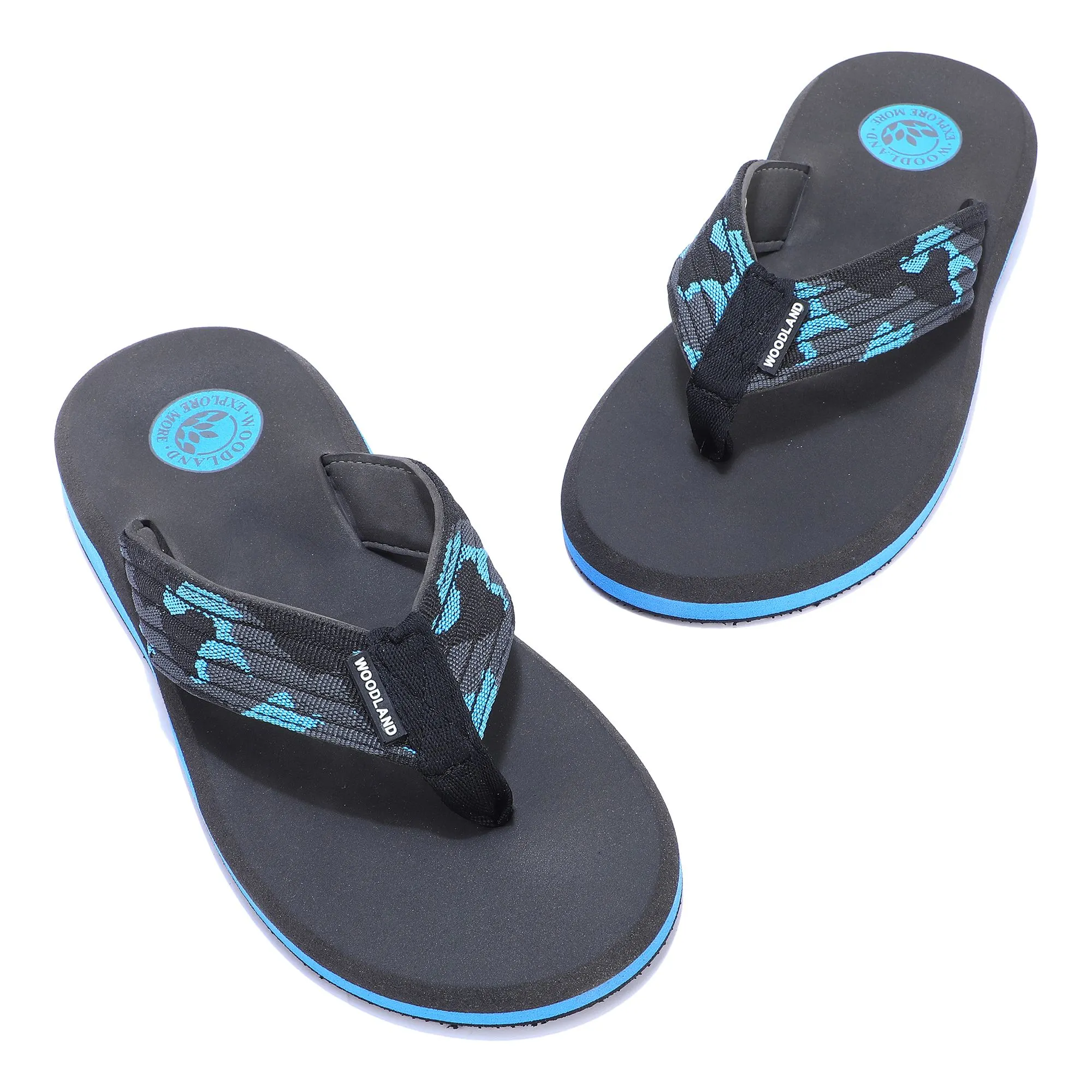 Light grey and navy slippers for men - Thumbnail 2