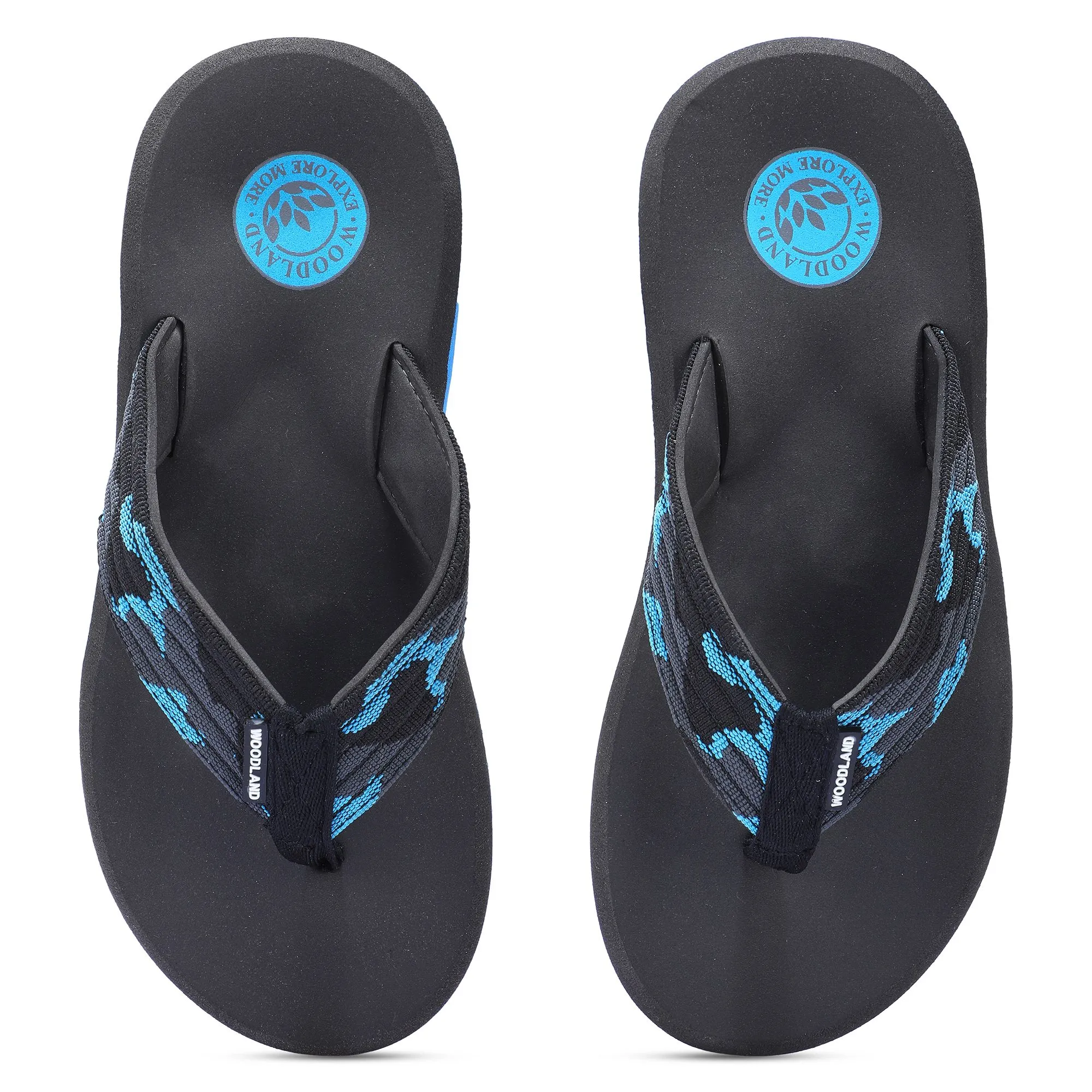 Light grey and navy slippers for men - Thumbnail 3